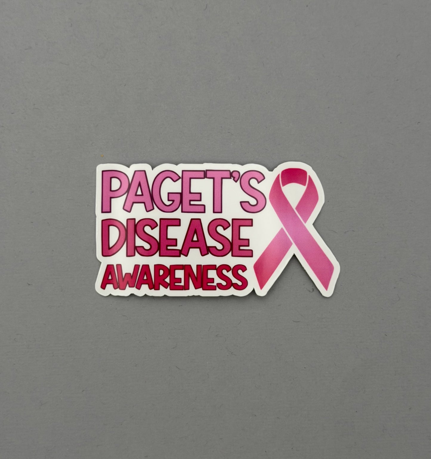 Paget’s Disease Awareness with Ribbon Sticker | Paget's Disease of the Breast