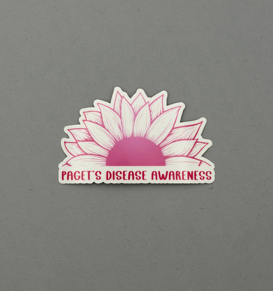 Paget’s Disease Awareness Sunflower Sticker | Paget's Disease of the Breast