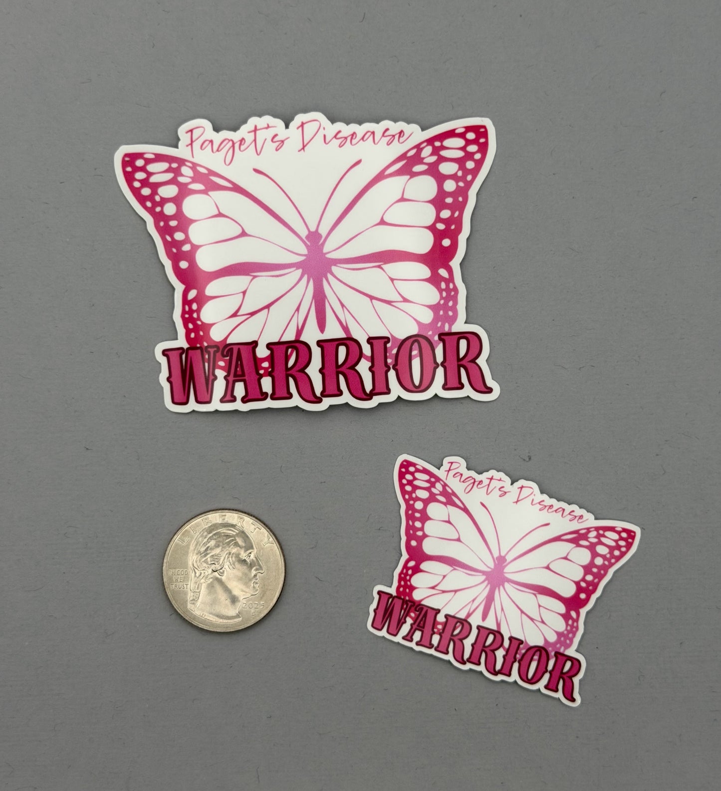 Paget’s Disease Warrior Butterfly Sticker | Paget's Disease of the Breast