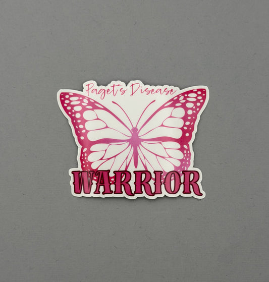 Paget’s Disease Warrior Butterfly Sticker | Paget's Disease of the Breast