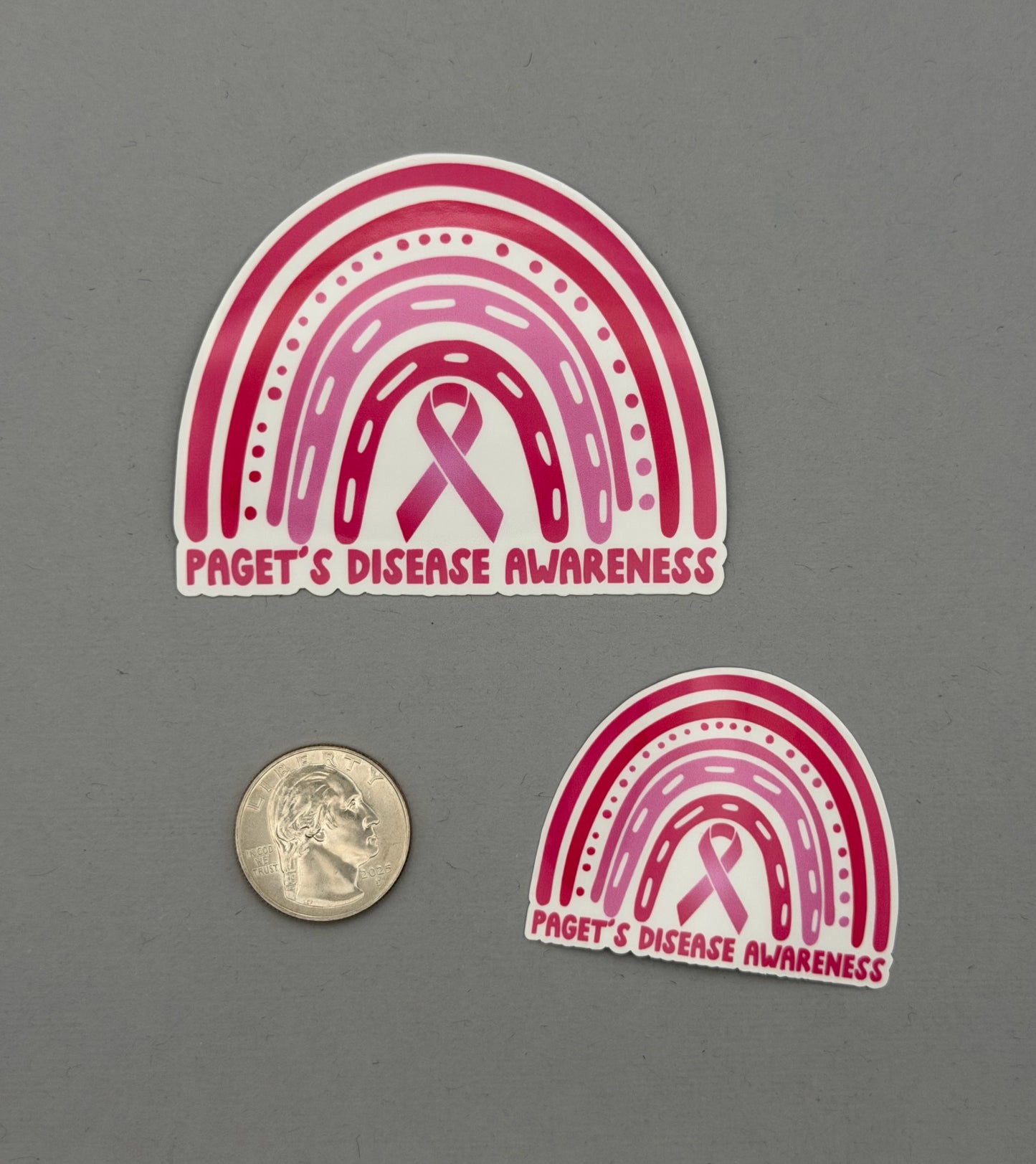 Paget’s Disease Awareness Rainbow Sticker | Paget's Disease of the Breast