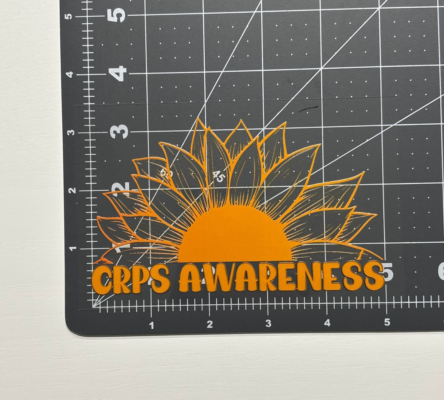 CRPS Awareness Sunflower Car Decal