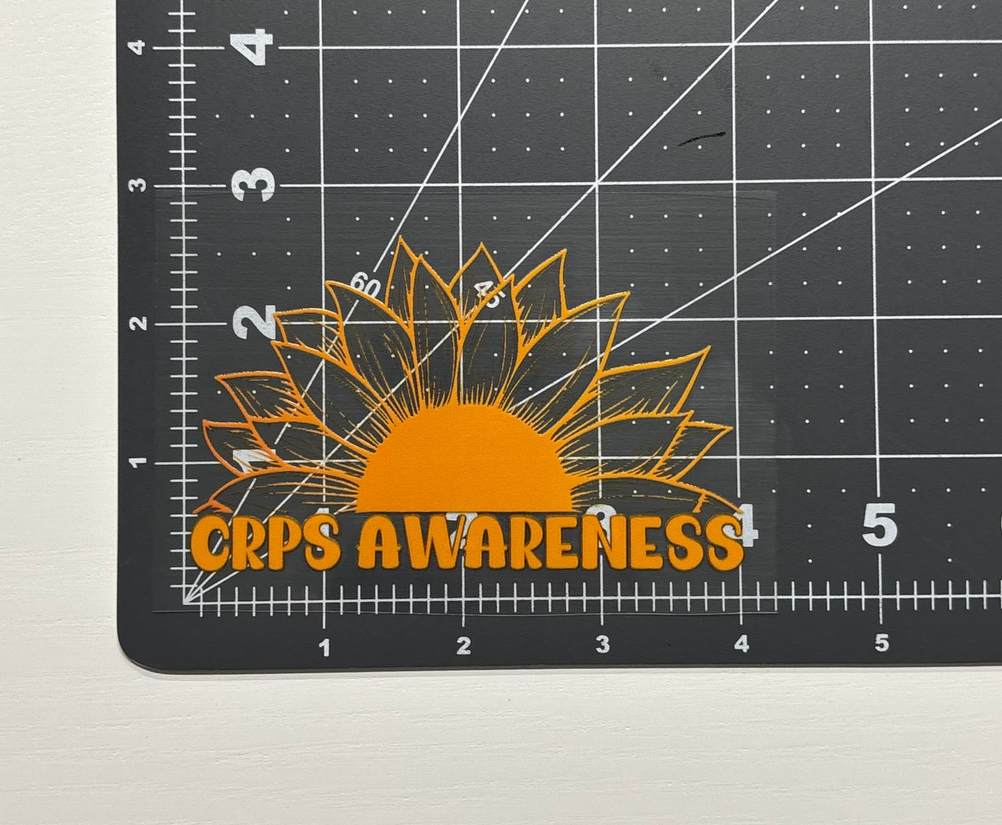 CRPS Awareness Sunflower Car Decal