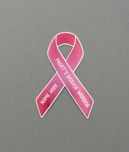 Paget’s Disease Warrior Custom Ribbon Sticker | Paget's Disease of the Breast