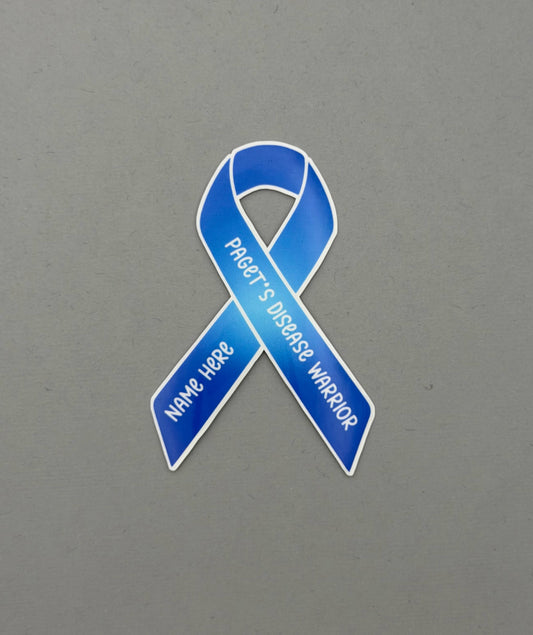 Paget’s Disease Warrior Custom Ribbon Sticker | Paget's Disease of the Bone
