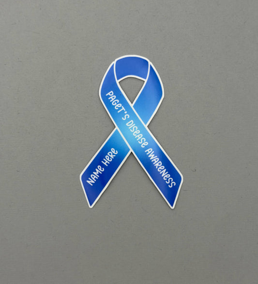 Paget’s Disease Awareness Custom Ribbon Sticker | Paget's Disease of the Bone