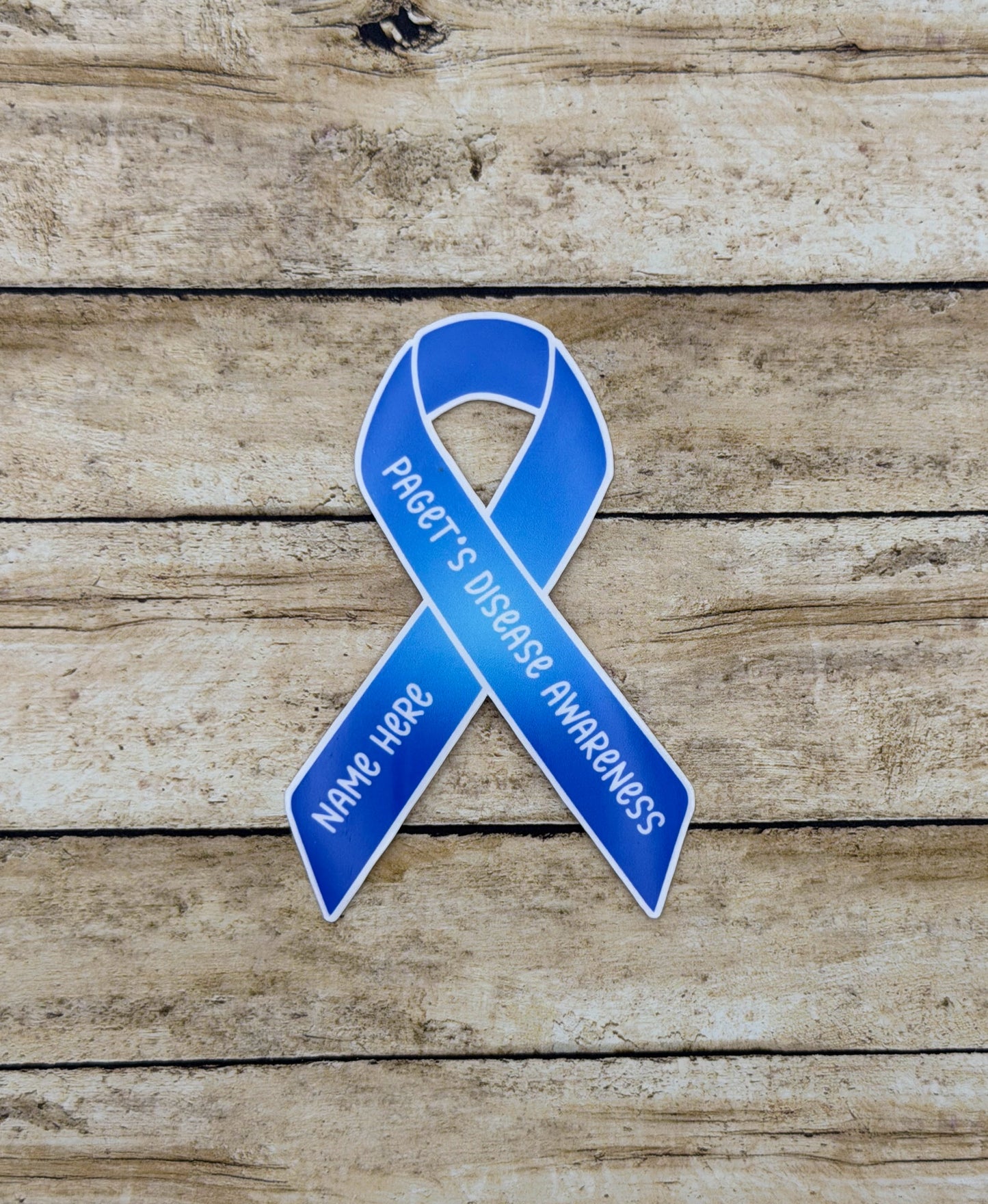 Paget’s Disease Awareness Custom Ribbon Sticker | Paget's Disease of the Bone