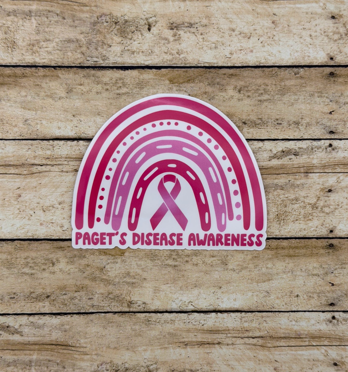 Paget’s Disease Awareness Rainbow Sticker | Paget's Disease of the Breast