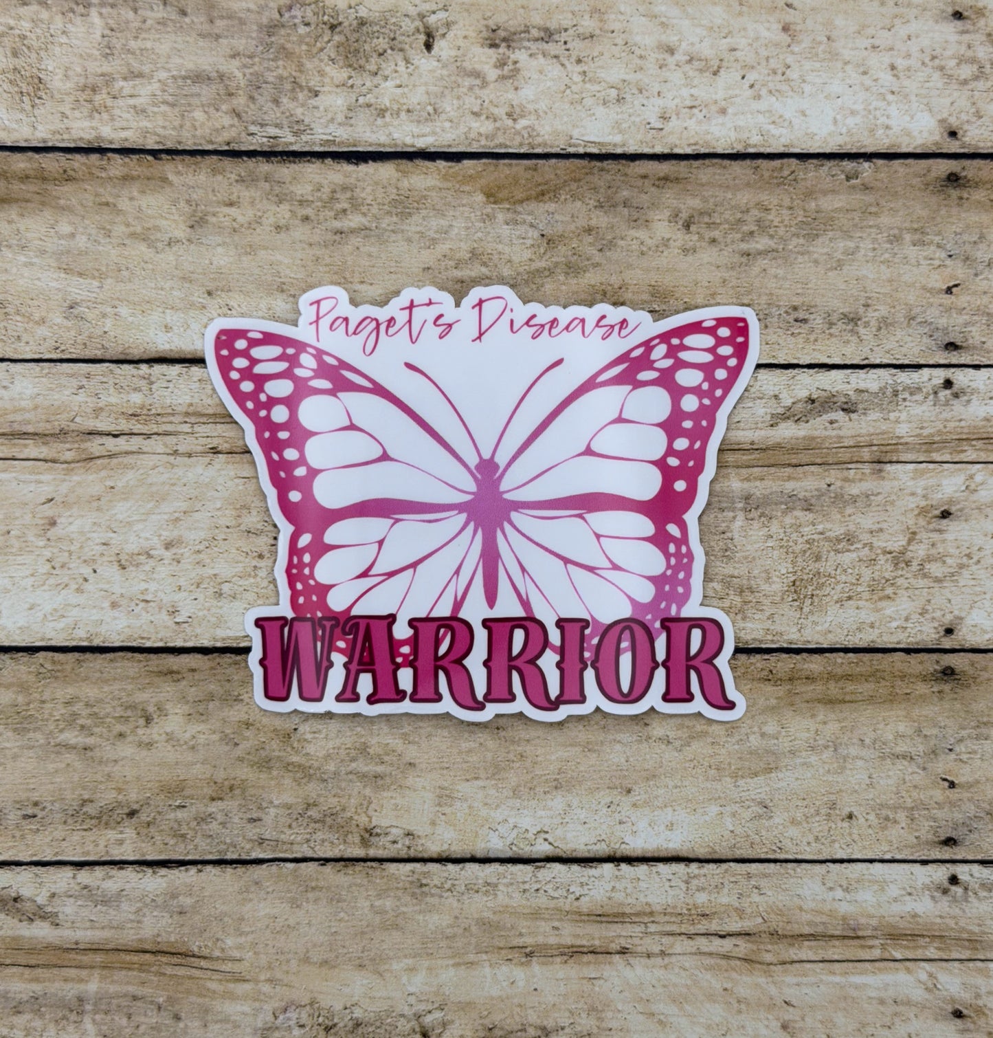 Paget’s Disease Warrior Butterfly Sticker | Paget's Disease of the Breast
