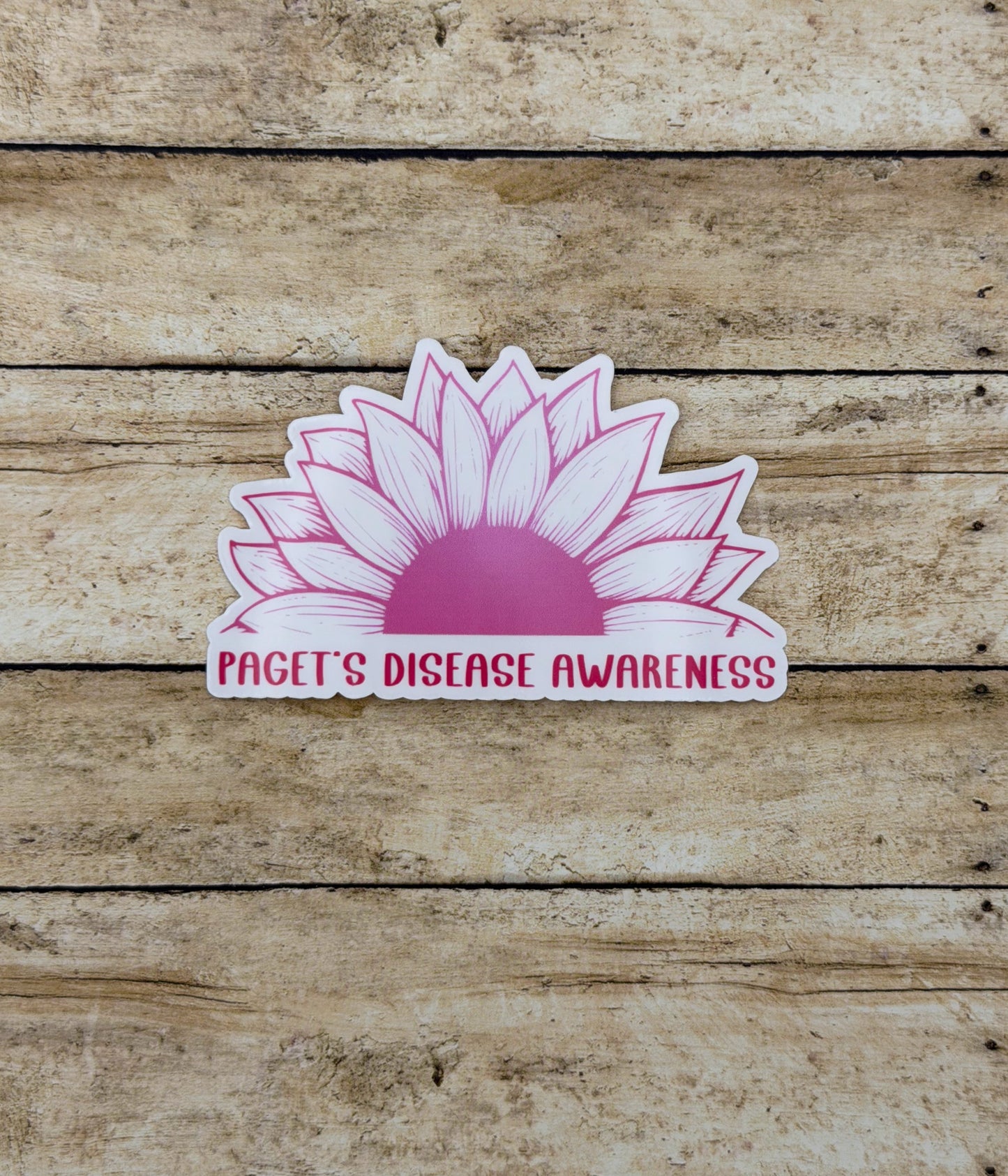 Paget’s Disease Awareness Sunflower Sticker | Paget's Disease of the Breast