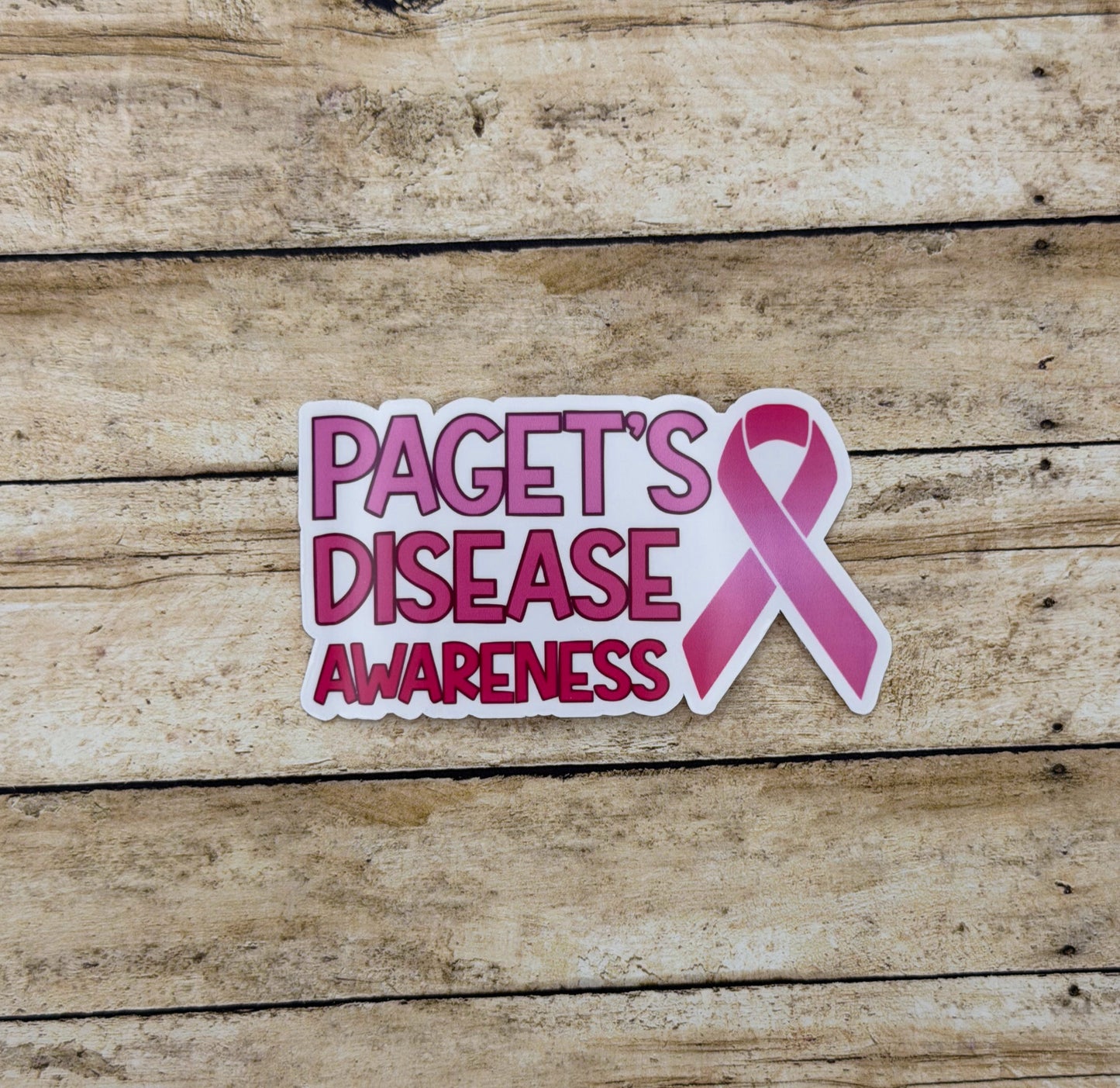 Paget’s Disease Awareness with Ribbon Sticker | Paget's Disease of the Breast