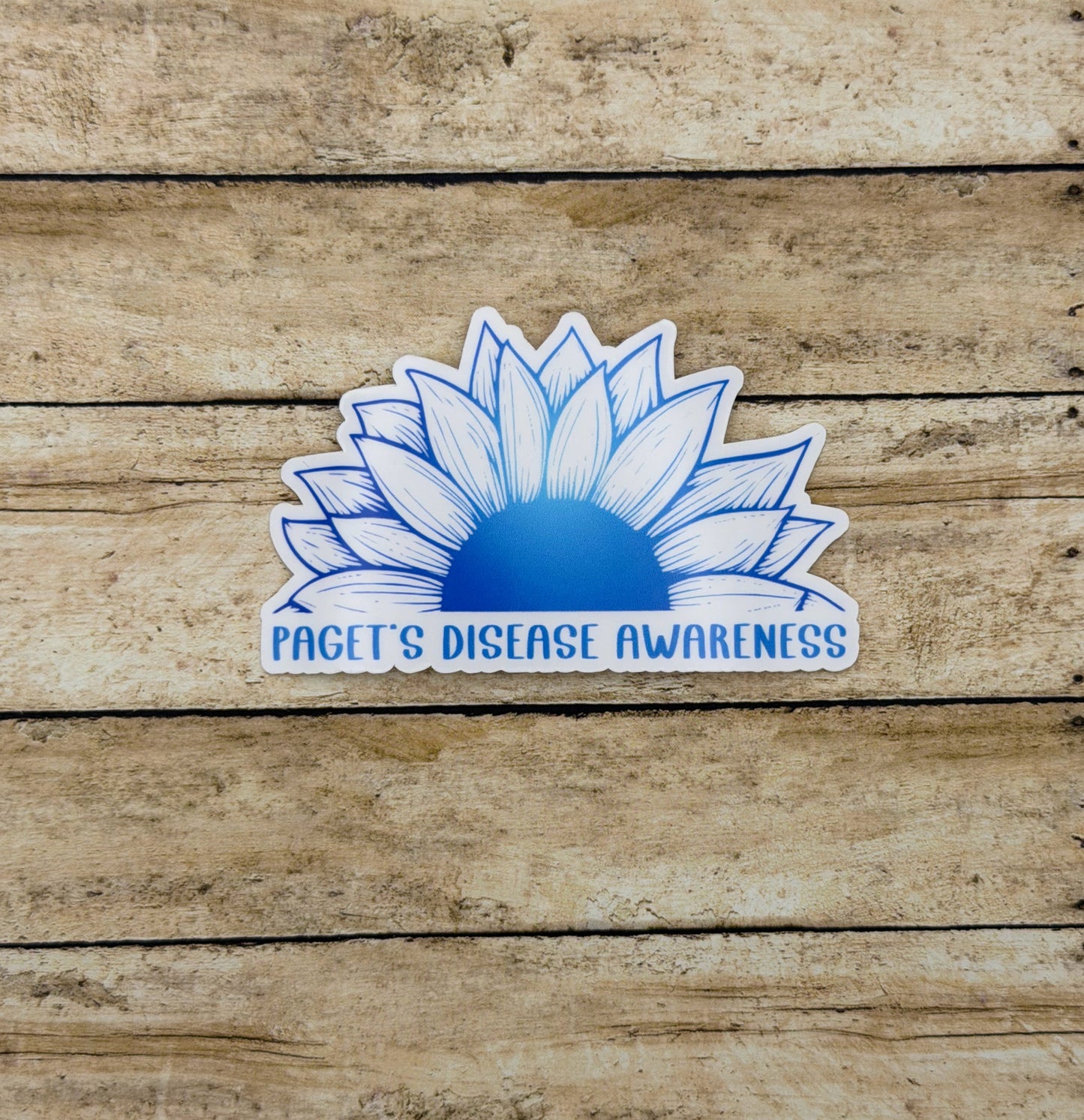 Paget’s Disease Awareness Sunflower Sticker | Paget's Disease of the Bone