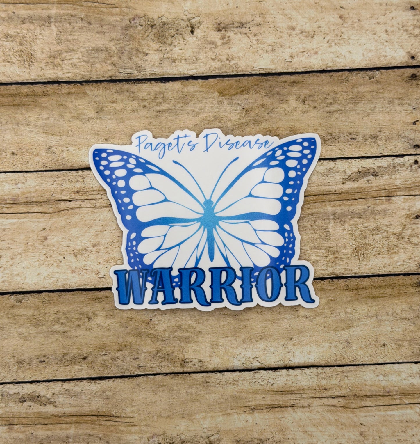 Paget’s Disease Warrior Butterfly Sticker | Paget's Disease of the Bone