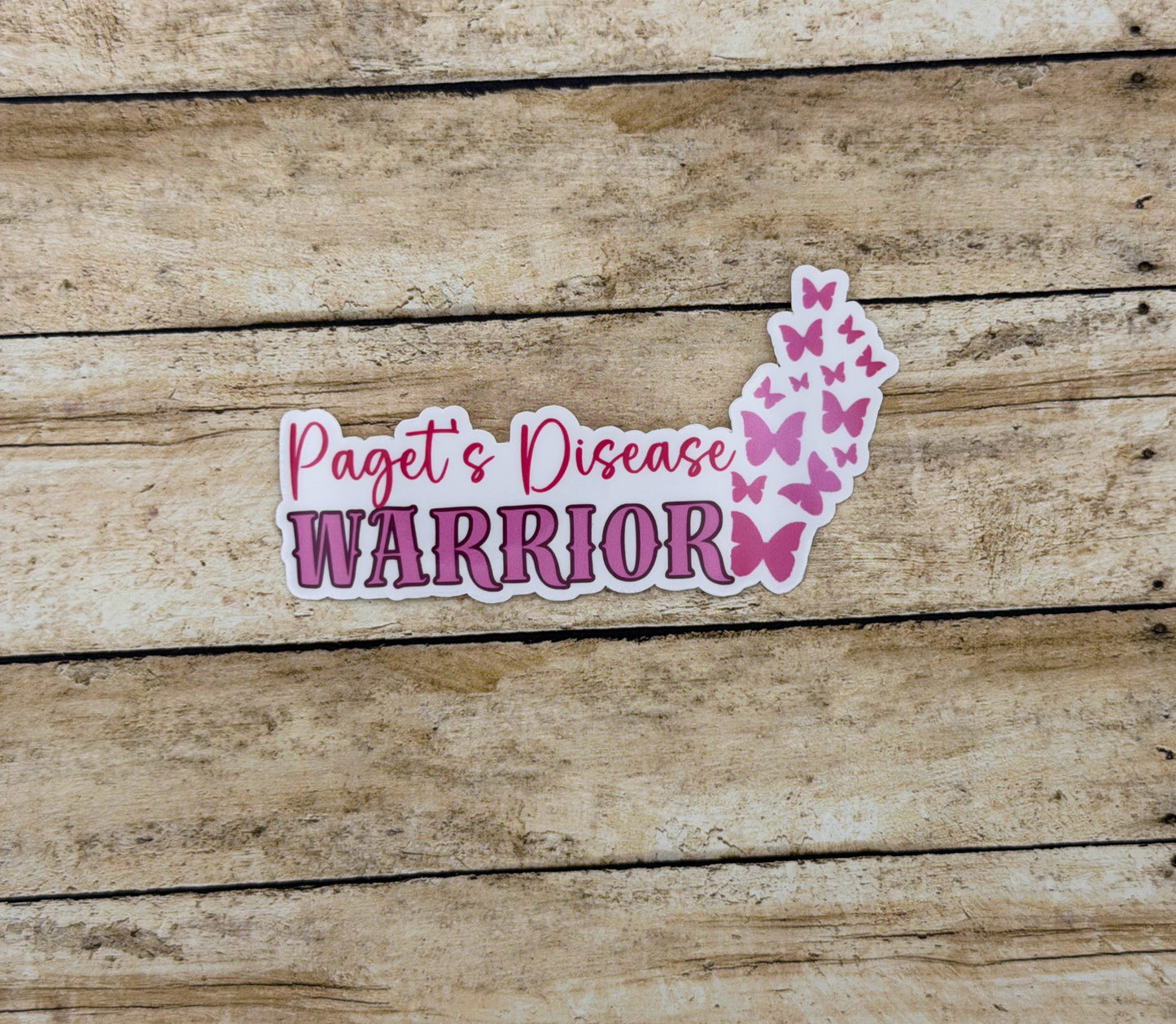 Paget’s Disease Warrior Butterflies Sticker | Paget's Disease of the Breast