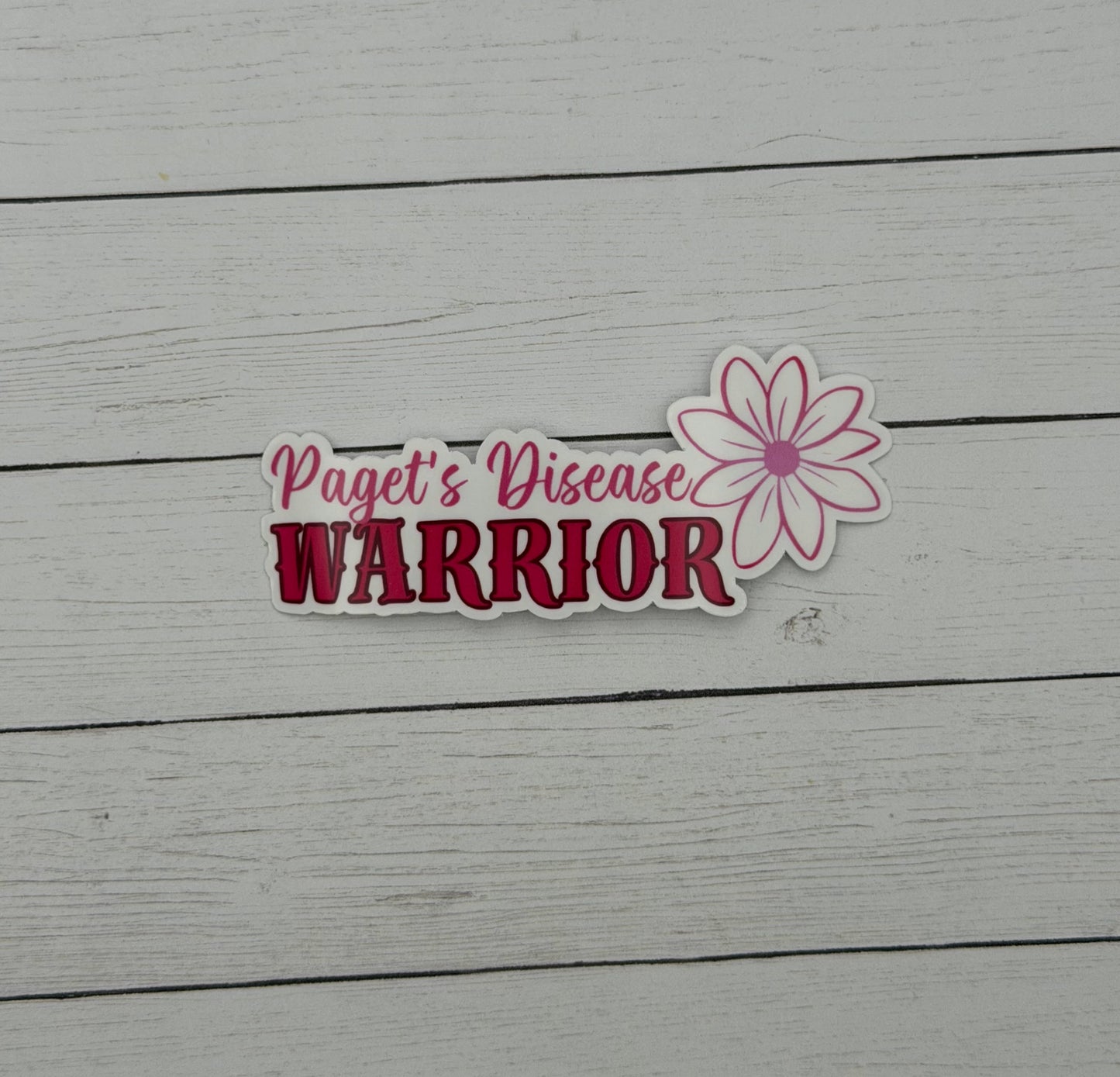 Paget’s Disease Warrior Flower Sticker | Paget's Disease of the Breast