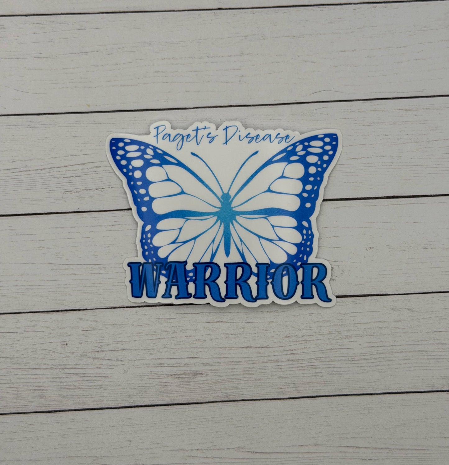 Paget’s Disease Warrior Butterfly Sticker | Paget's Disease of the Bone