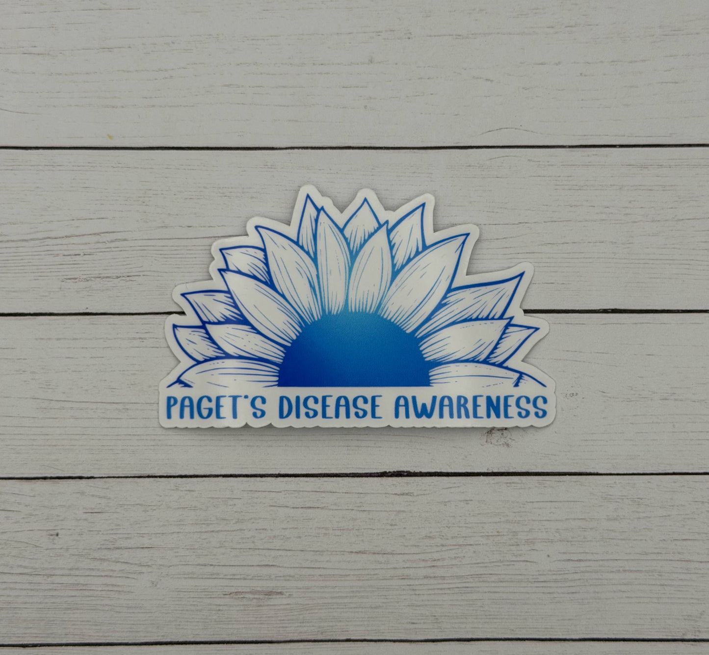 Paget’s Disease Awareness Sunflower Sticker | Paget's Disease of the Bone