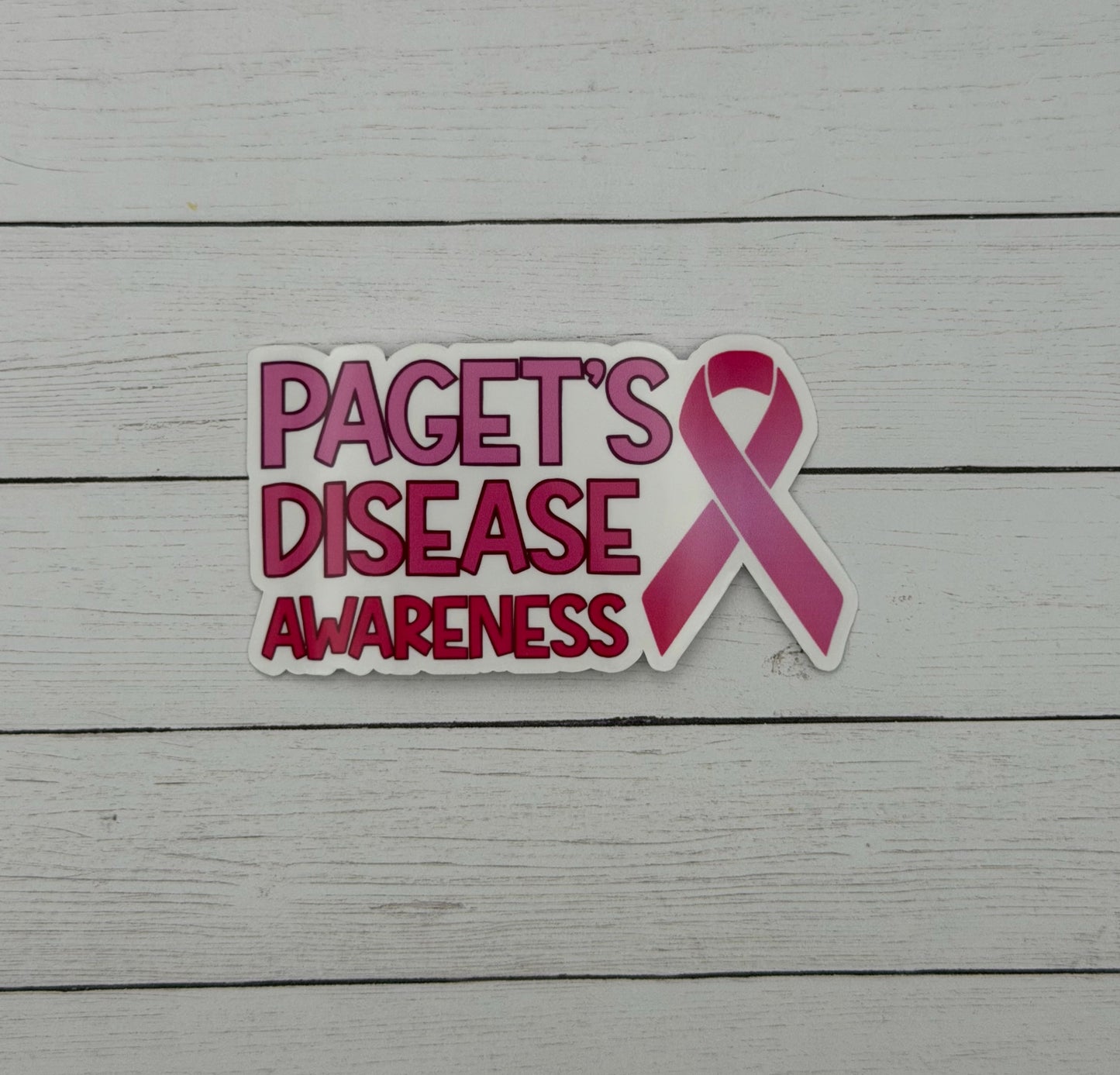 Paget’s Disease Awareness with Ribbon Sticker | Paget's Disease of the Breast
