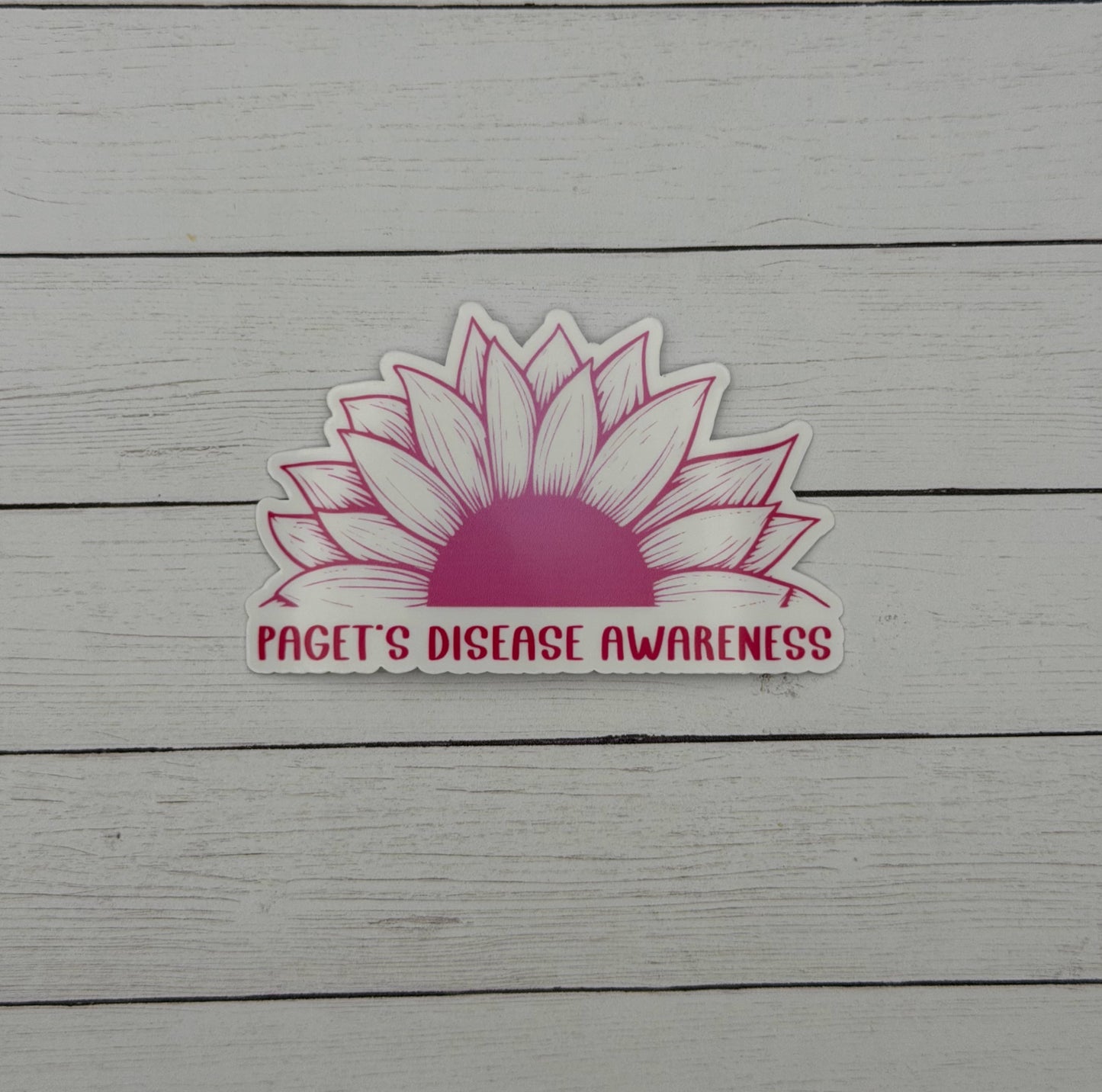 Paget’s Disease Awareness Sunflower Sticker | Paget's Disease of the Breast