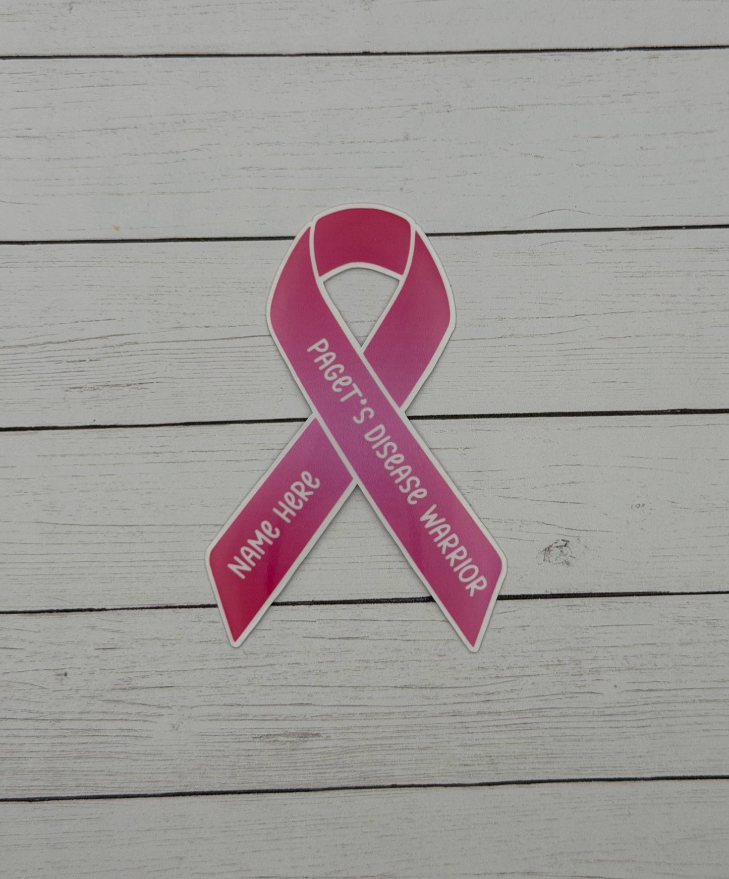 Paget’s Disease Warrior Custom Ribbon Sticker | Paget's Disease of the Breast