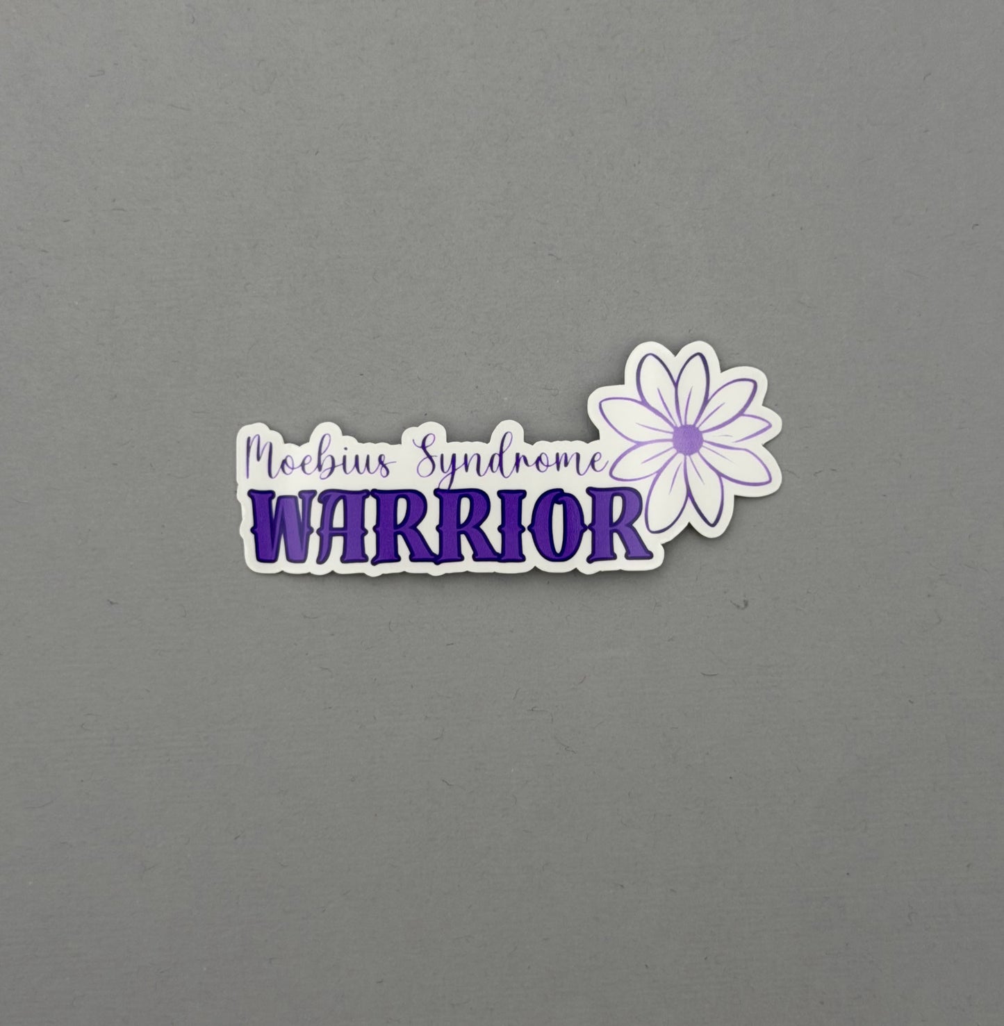 Moebius Syndrome Warrior Flower Sticker