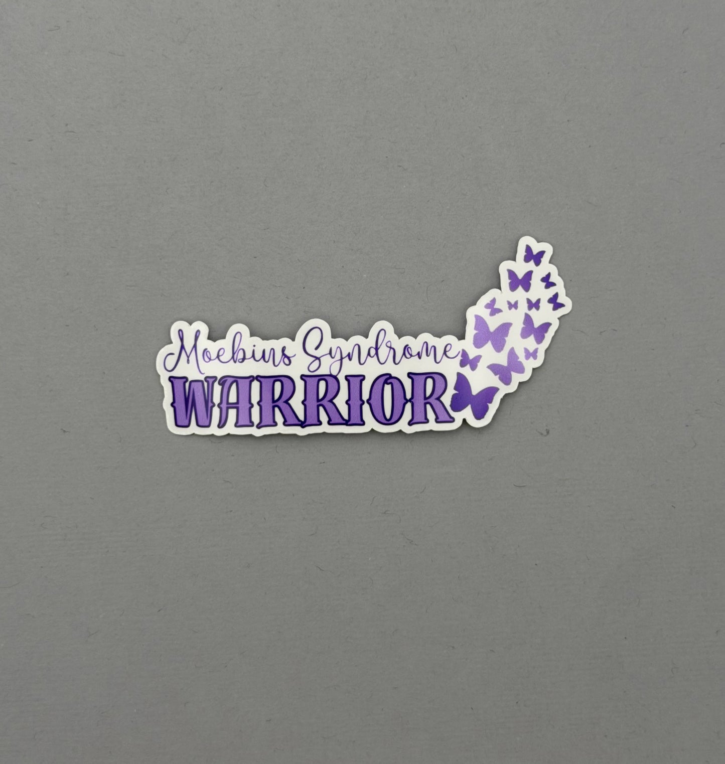 Moebius Syndrome Warrior Butterflies Sticker