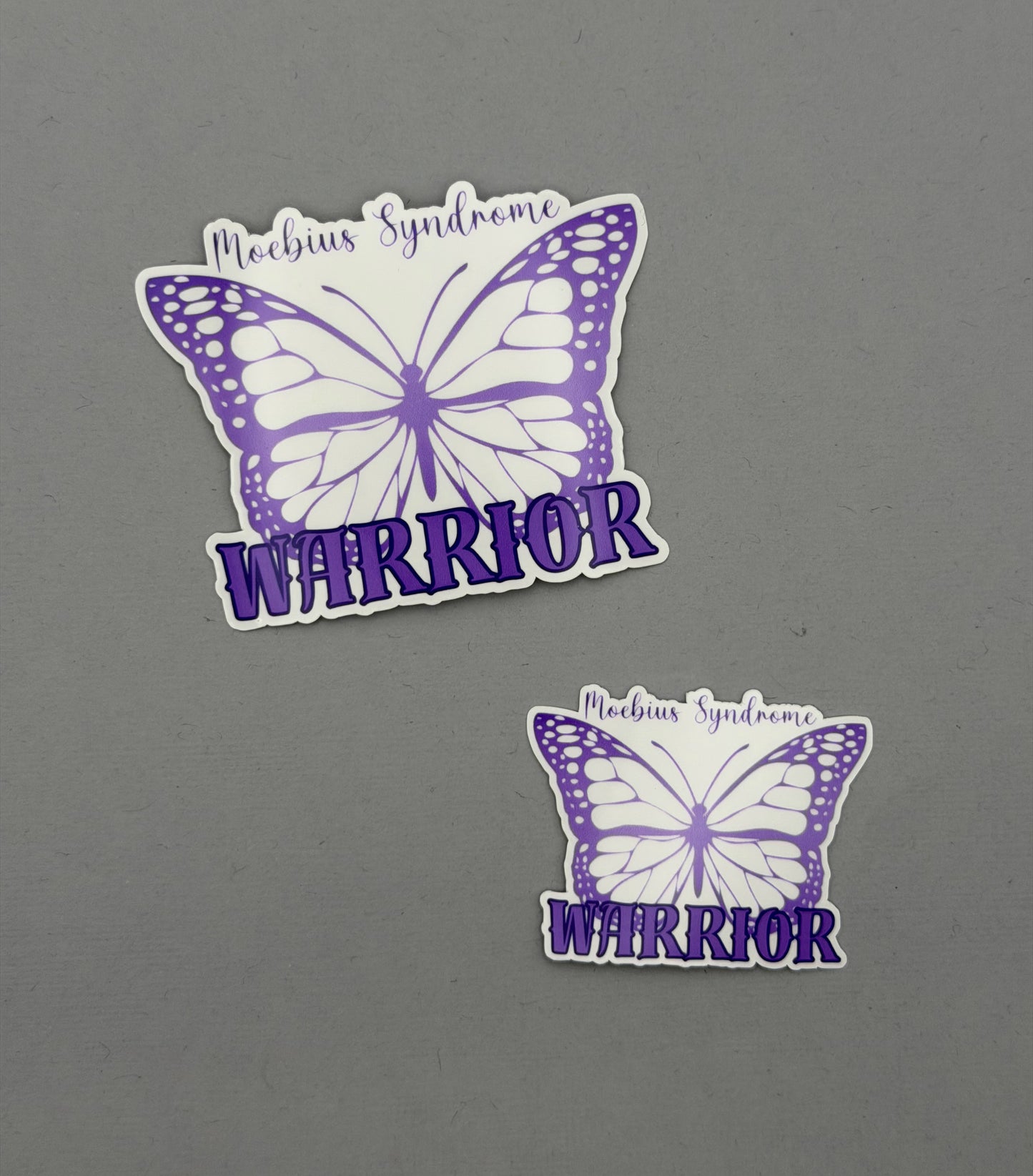 Moebius Syndrome Warrior Butterfly Sticker