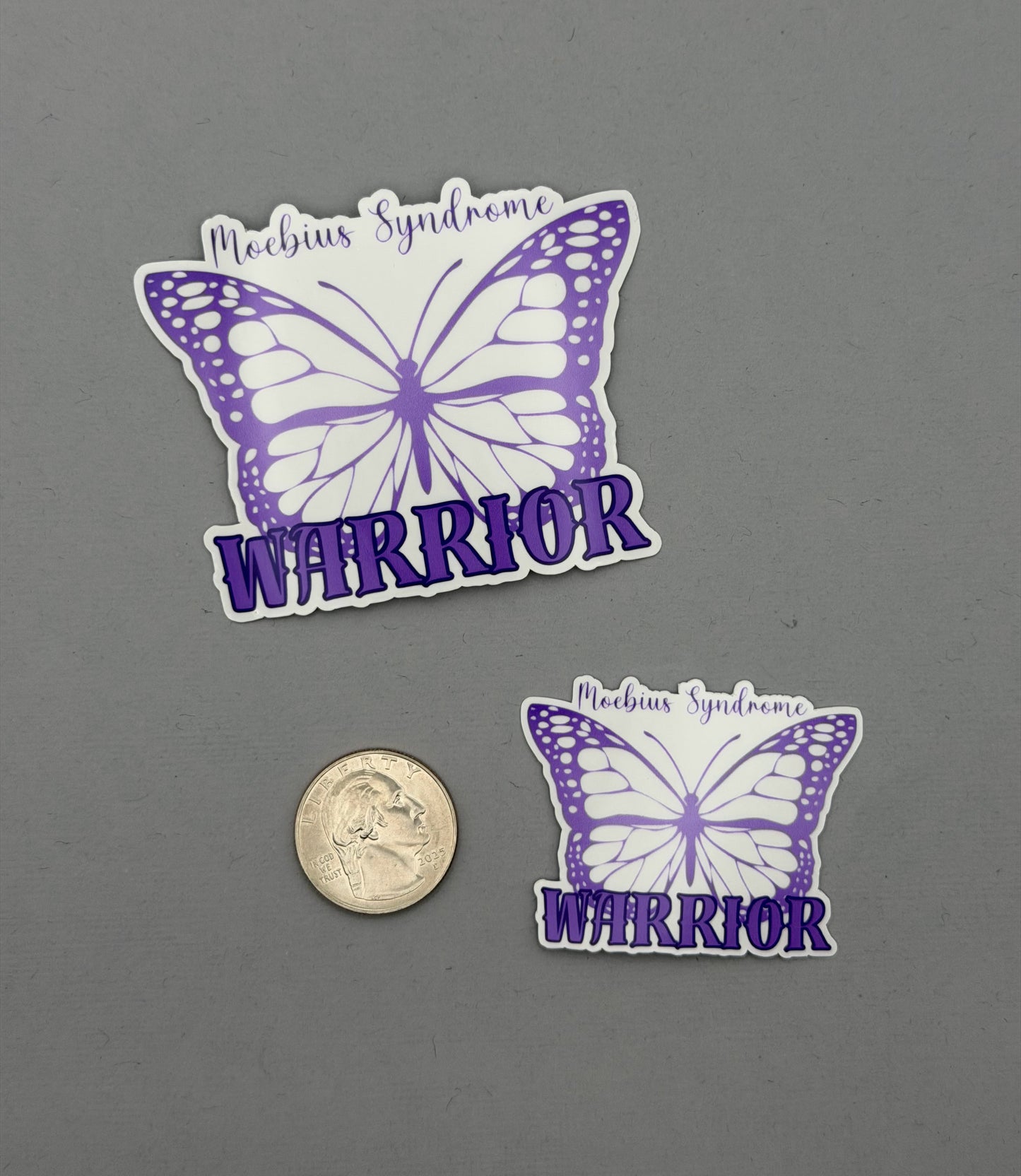 Moebius Syndrome Warrior Butterfly Sticker