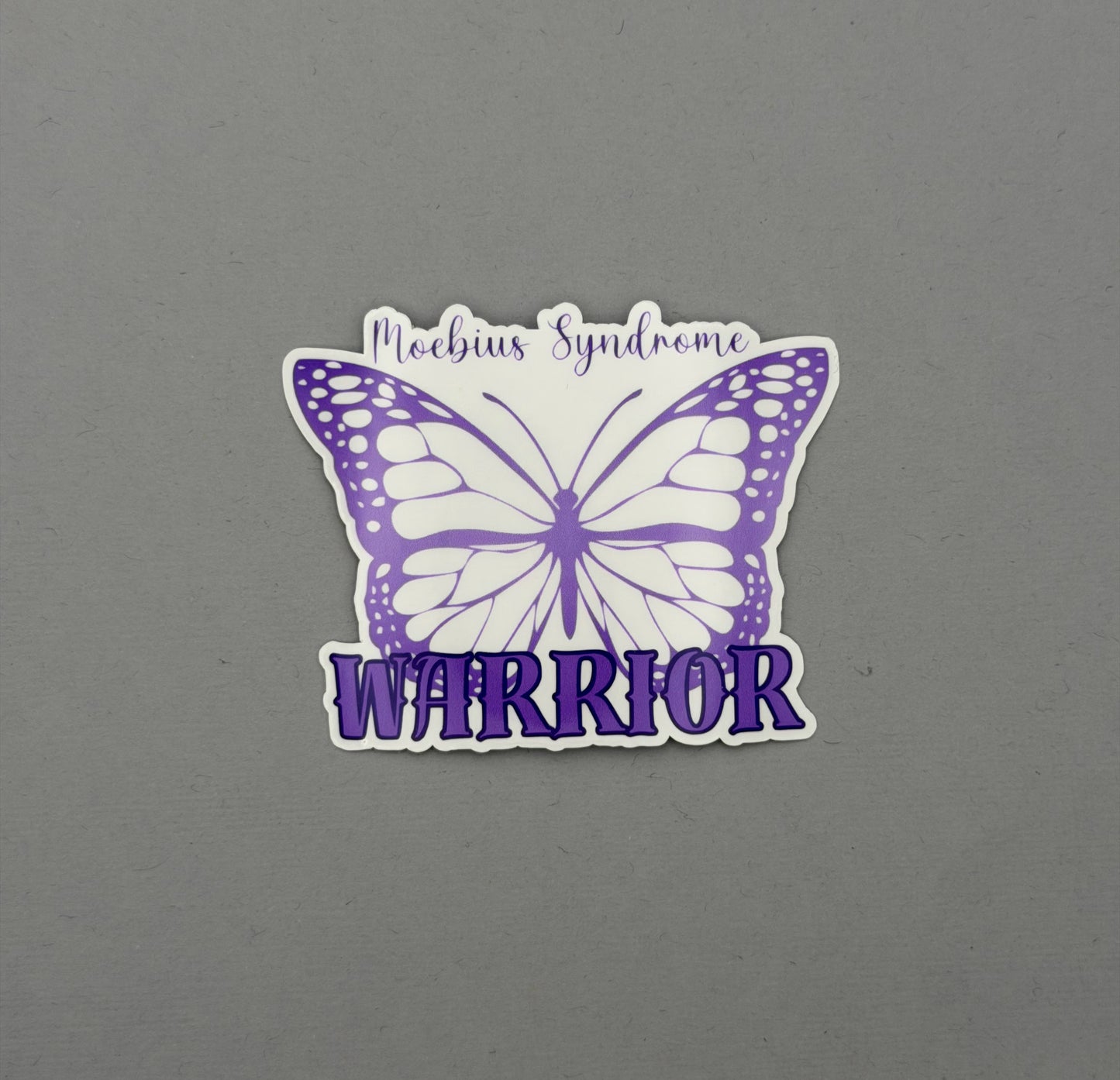 Moebius Syndrome Warrior Butterfly Sticker