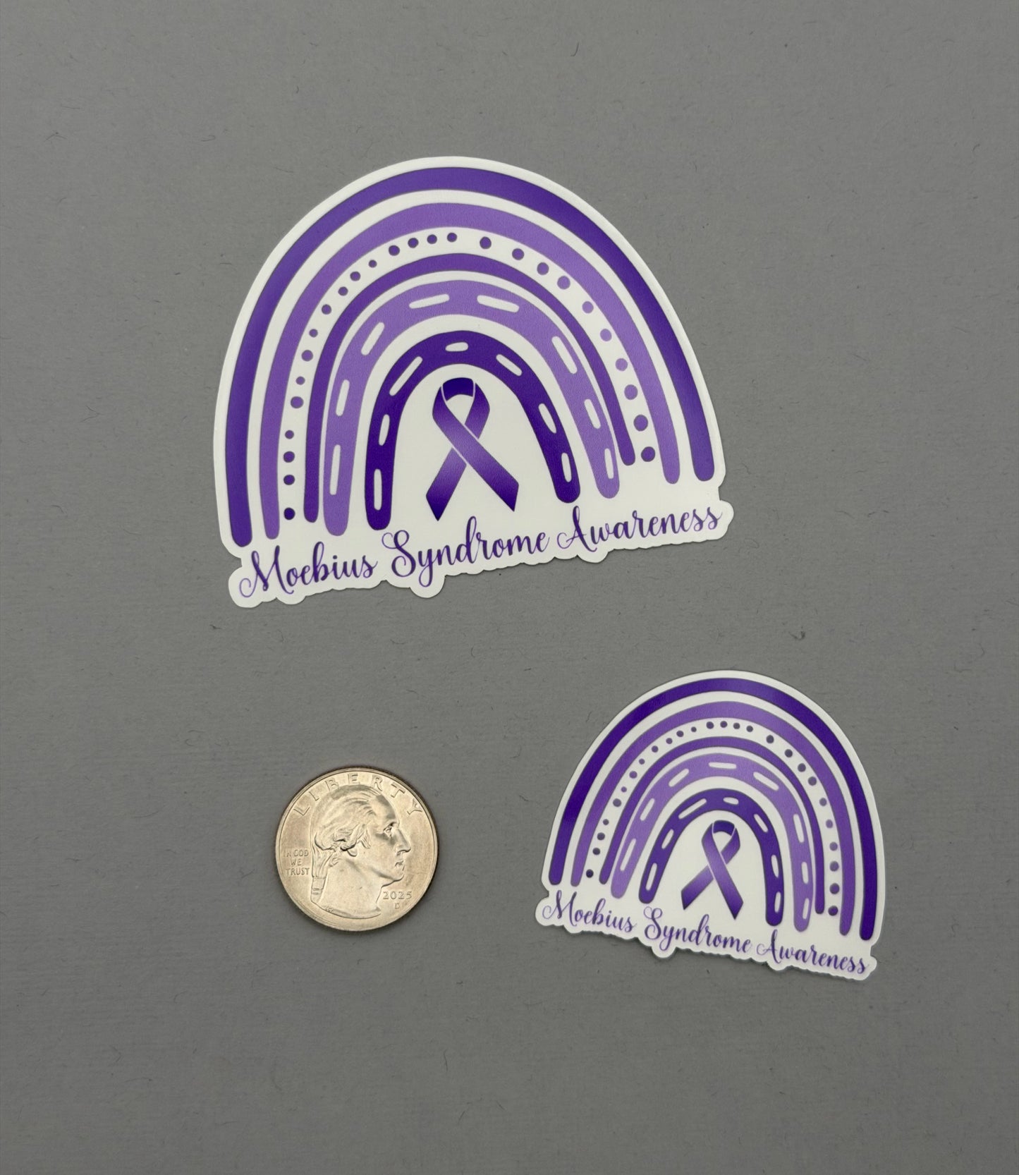 Moebius Syndrome Awareness Rainbow Sticker