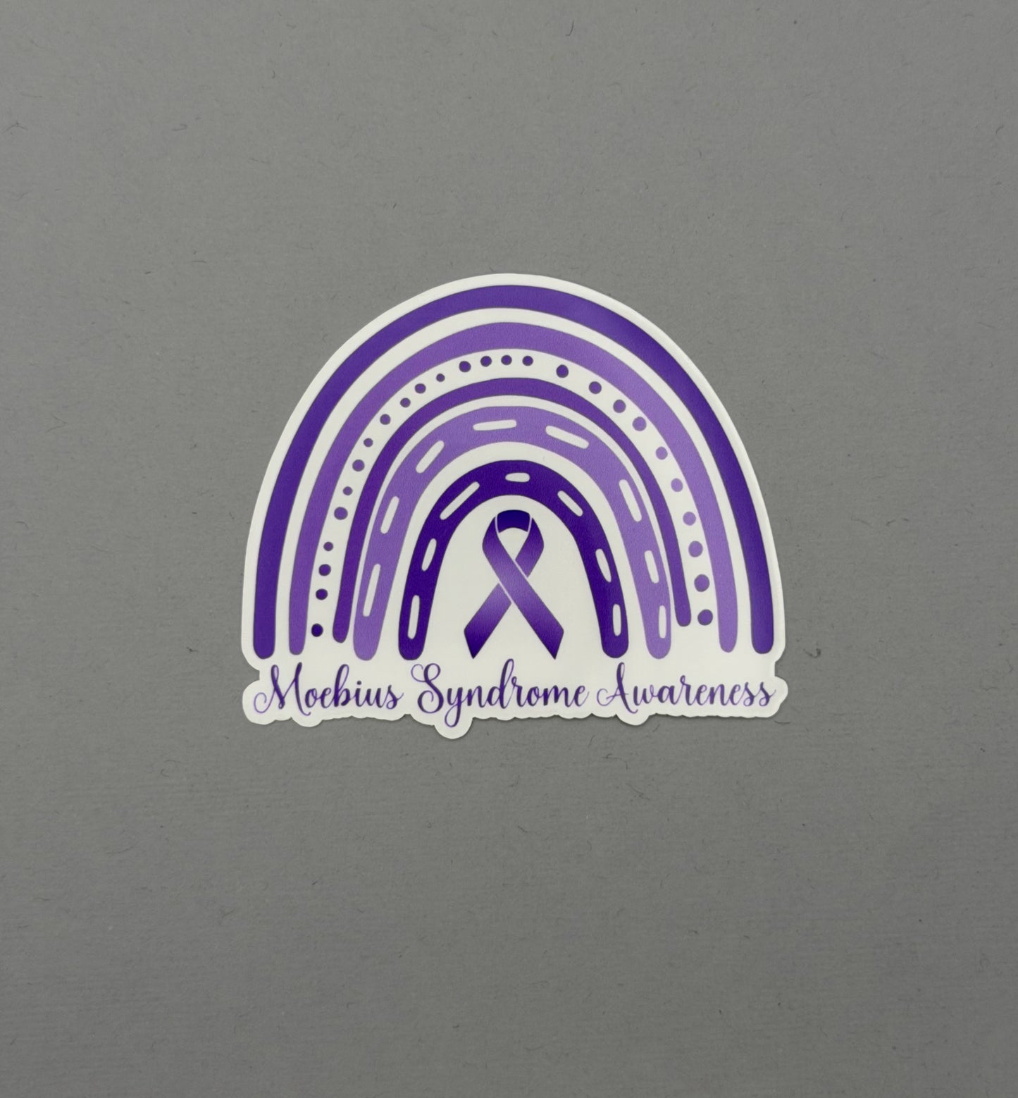 Moebius Syndrome Awareness Rainbow Sticker