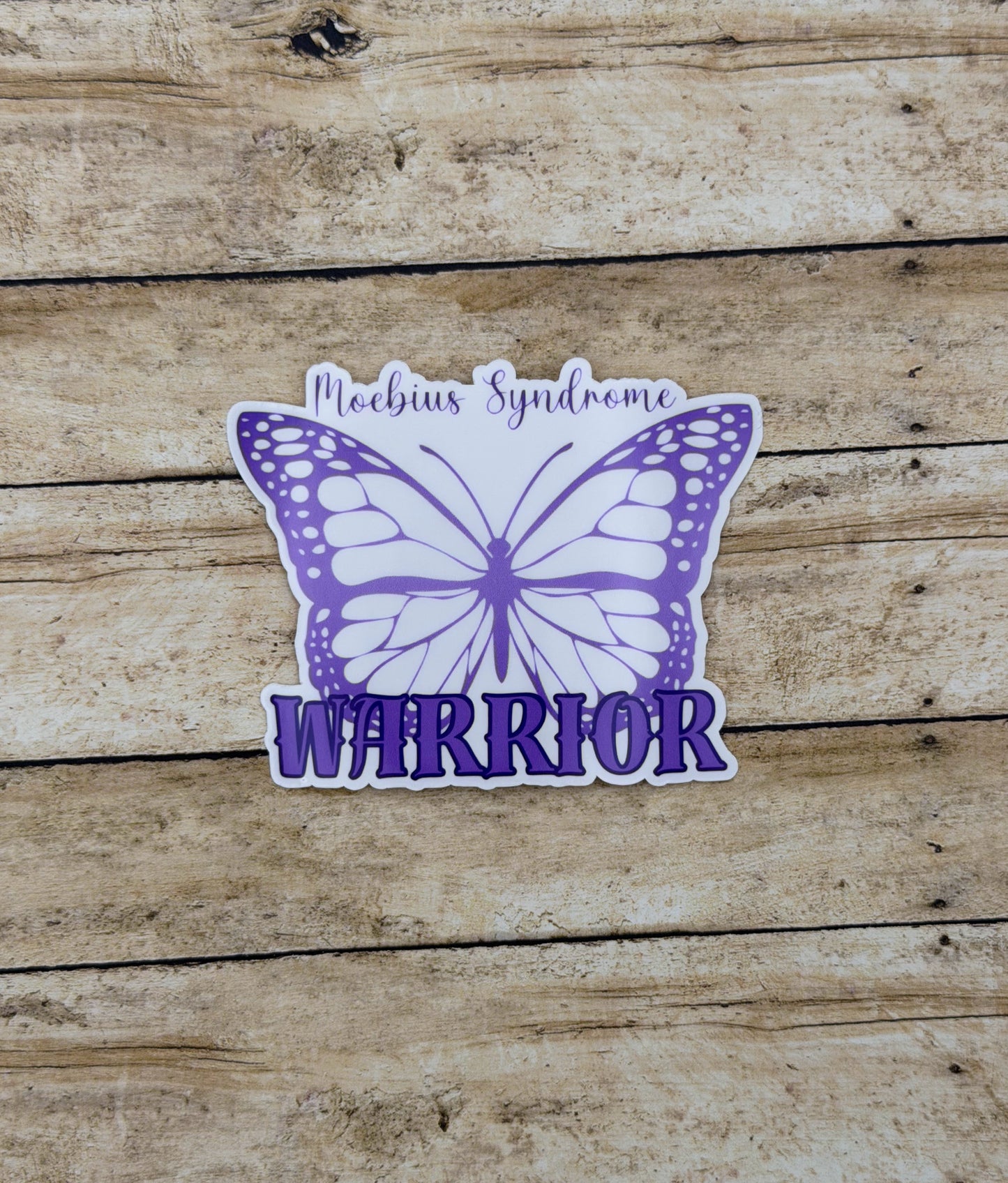 Moebius Syndrome Warrior Butterfly Sticker