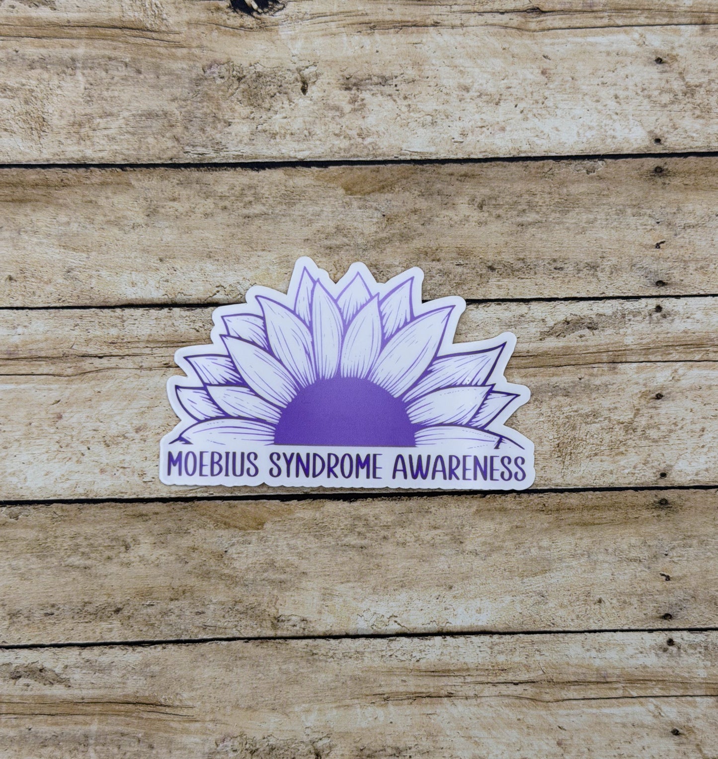 Moebius Syndrome Awareness Sunflower Sticker
