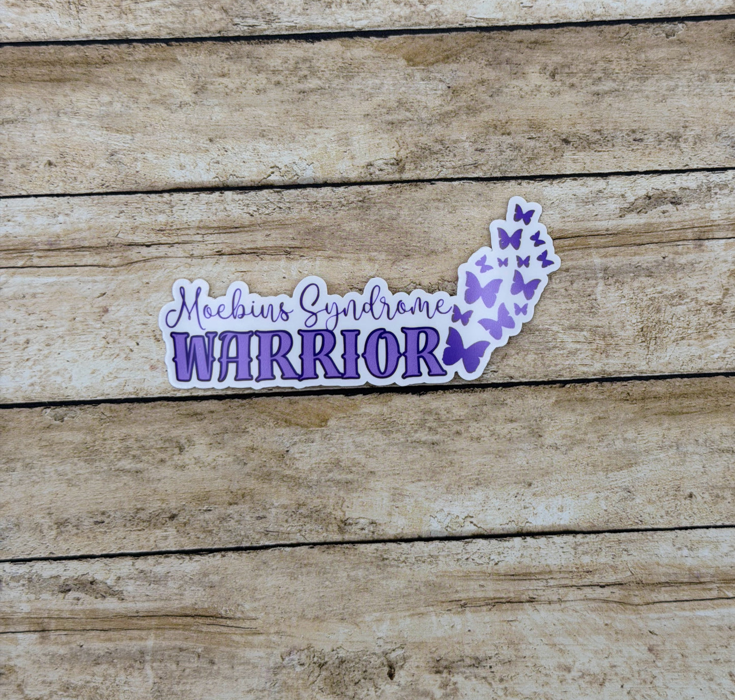 Moebius Syndrome Warrior Butterflies Sticker