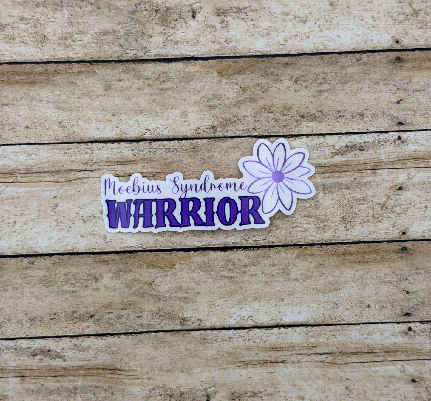 Moebius Syndrome Warrior Flower Sticker
