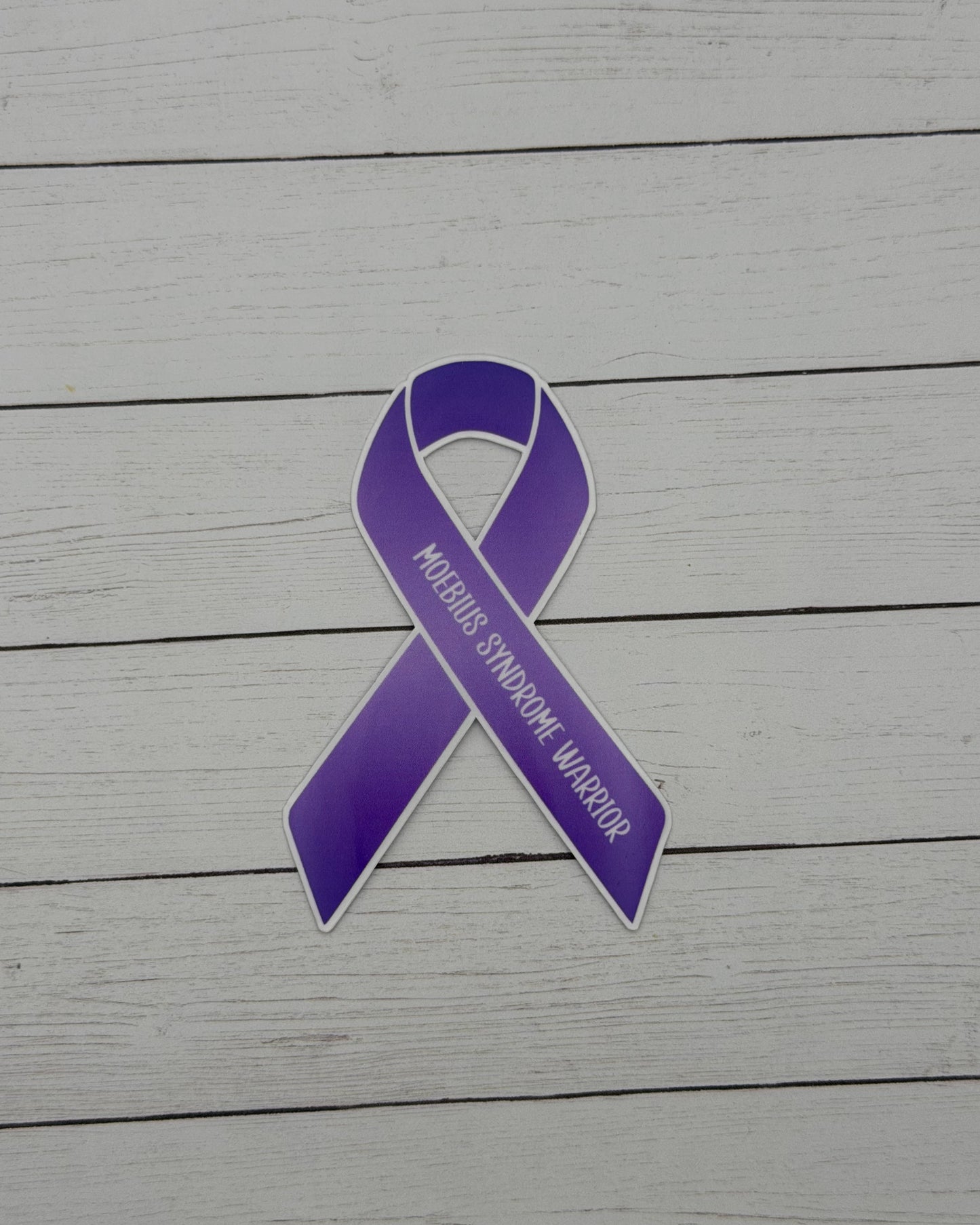 Moebius Syndrome Warrior Ribbon Sticker