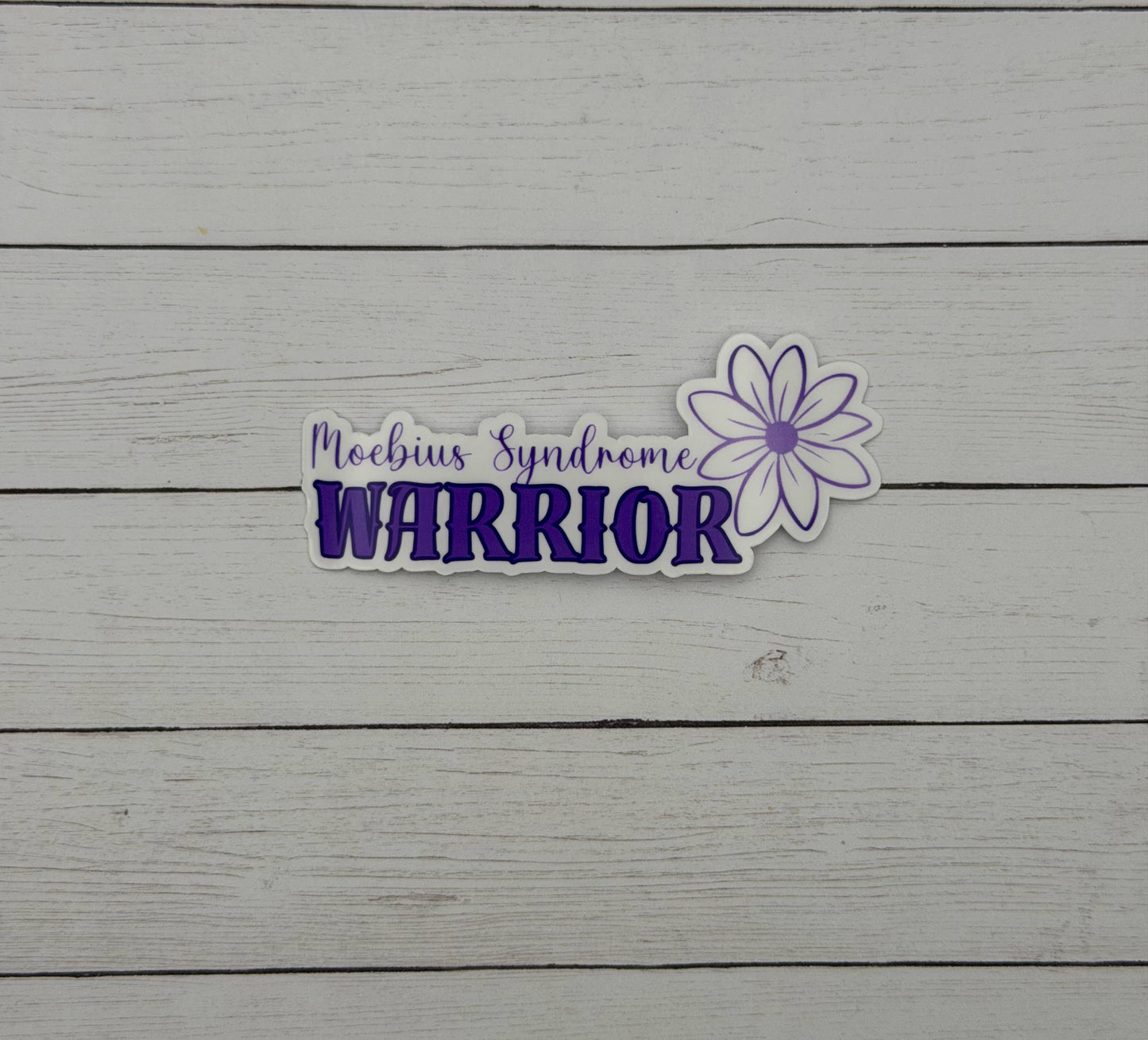 Moebius Syndrome Warrior Flower Sticker