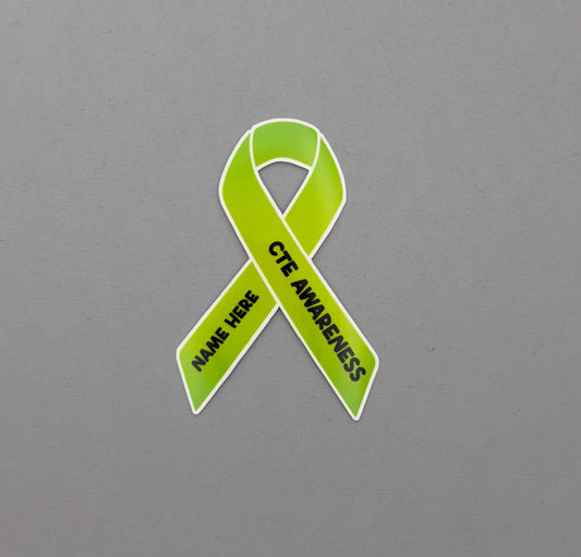 CTE Custom Awareness Ribbon Sticker