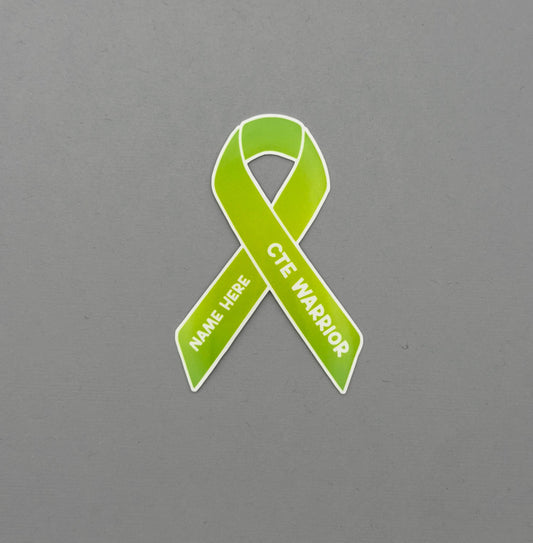 CTE Custom Warrior Ribbon Sticker