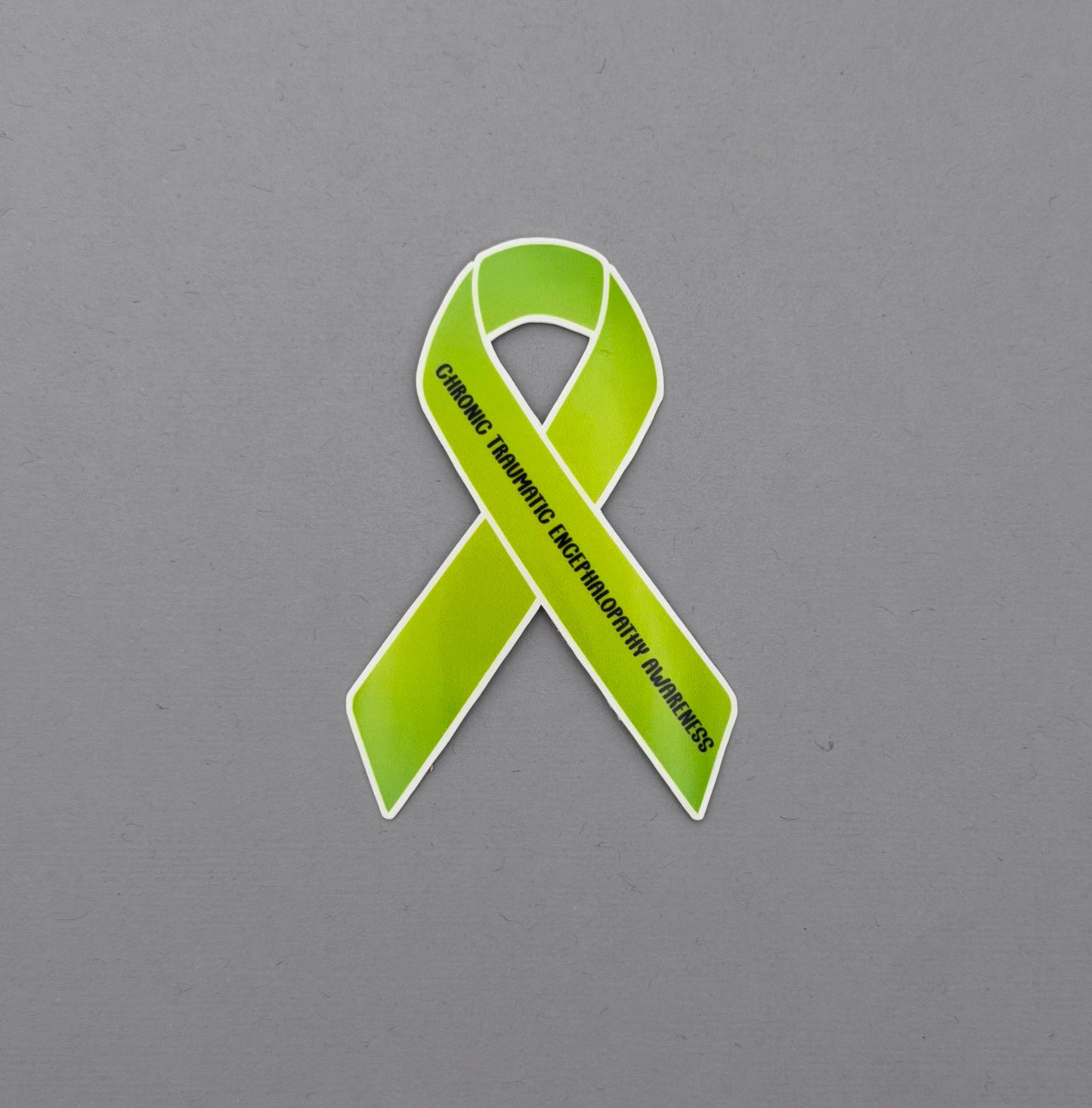 Chronic Traumatic Encephalopathy Awareness Ribbon Sticker