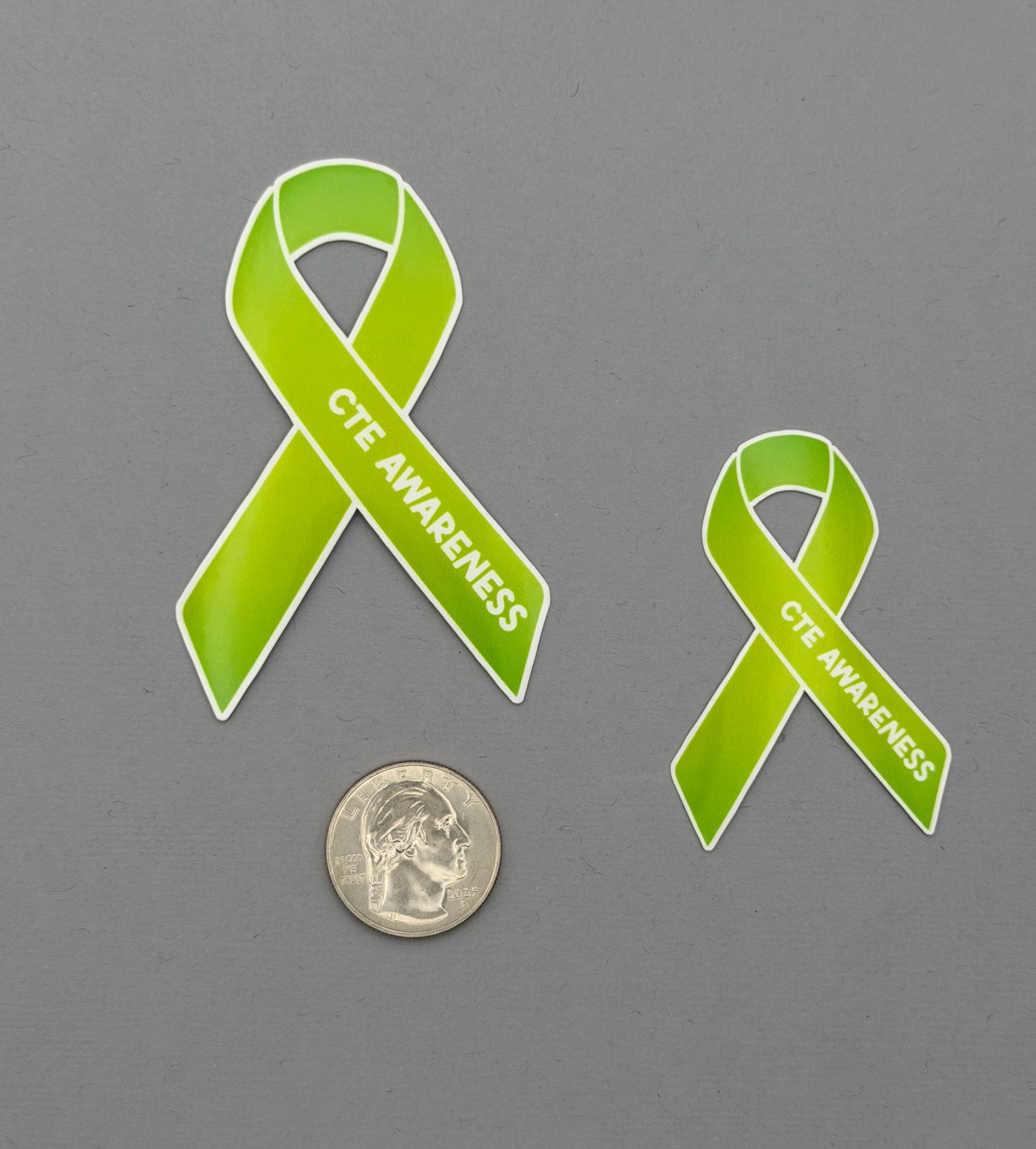 CTE Awareness Ribbon Sticker