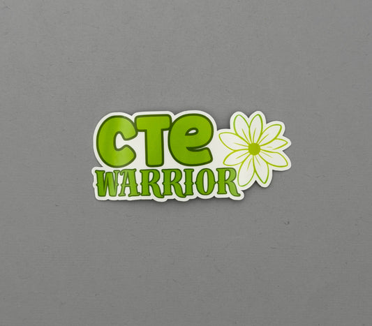 CTE Warrior Flower Sticker