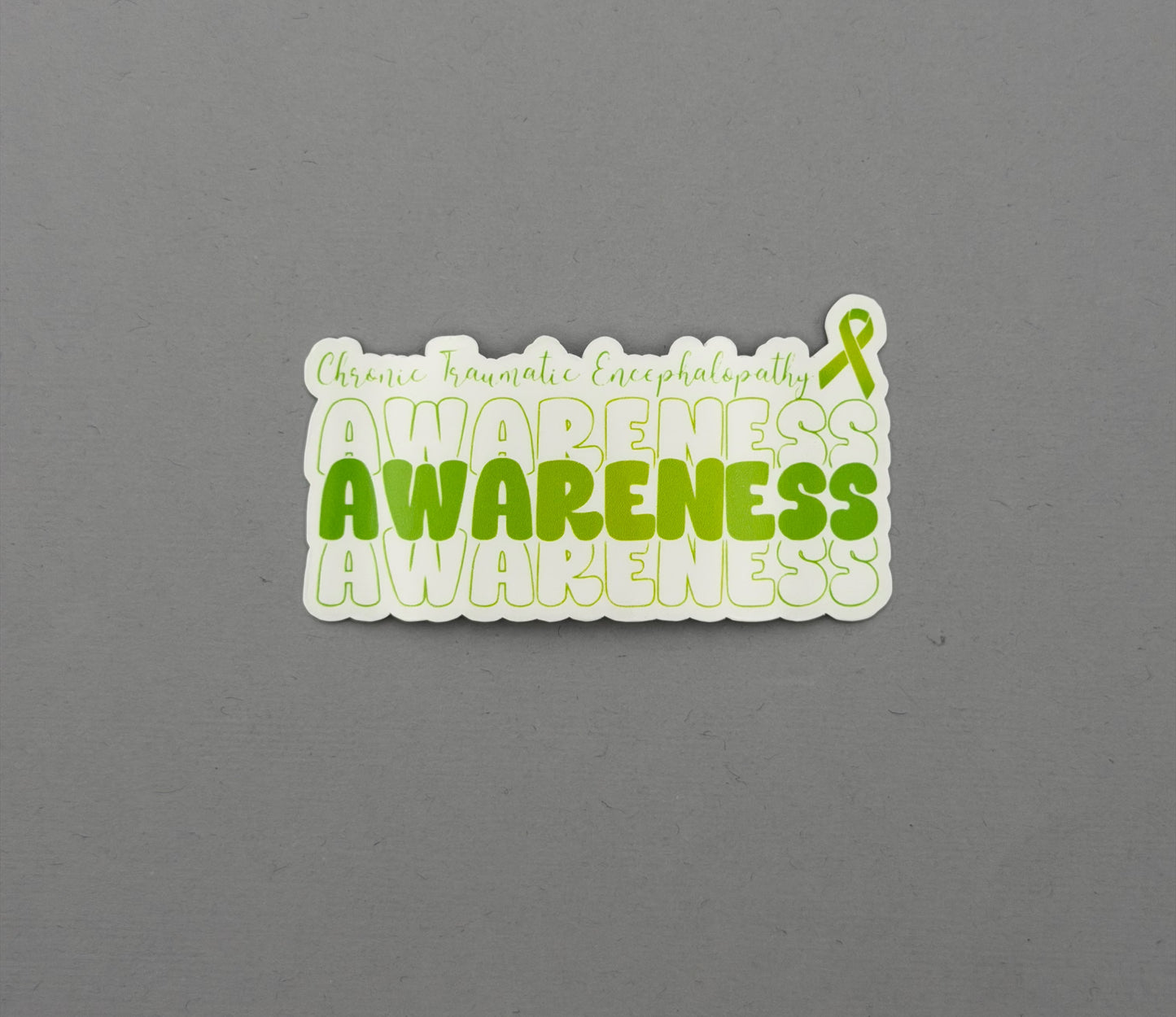 Chronic Traumatic Encephalopathy Awareness Sticker