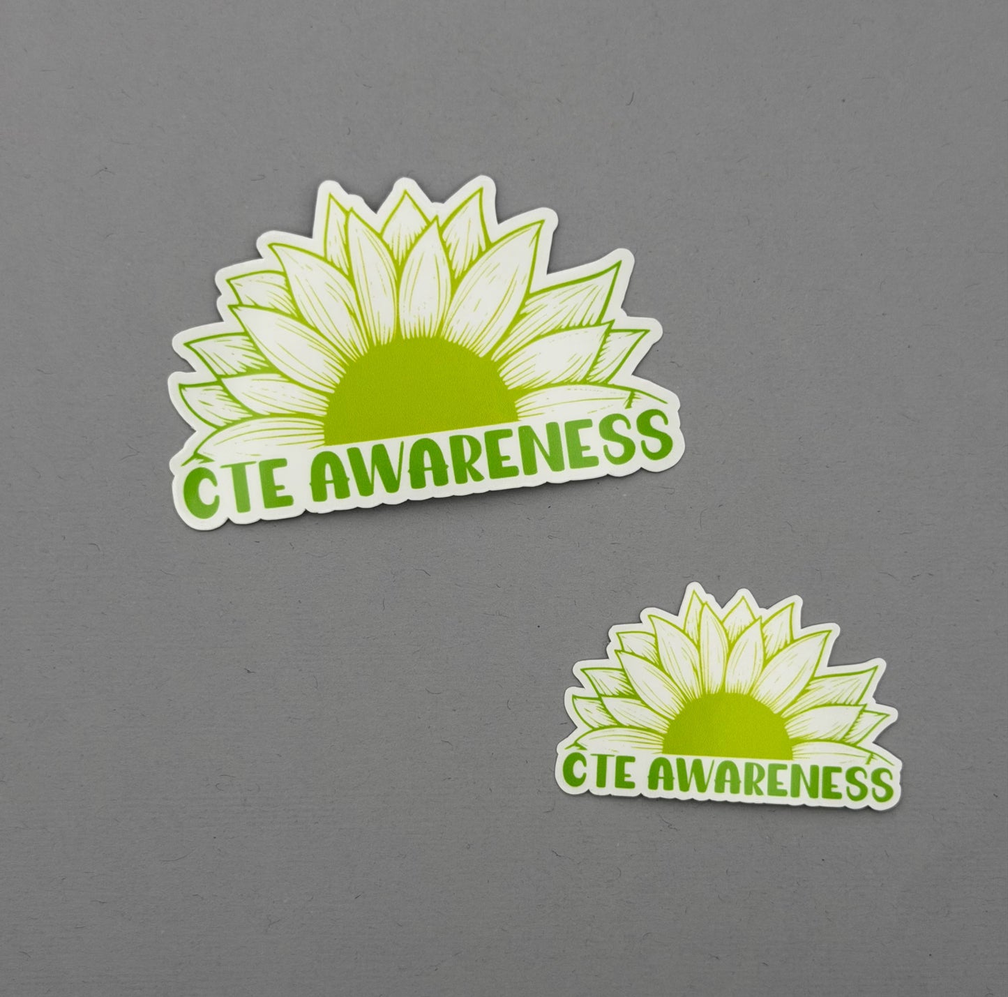 CTE Awareness Sunflower Sticker