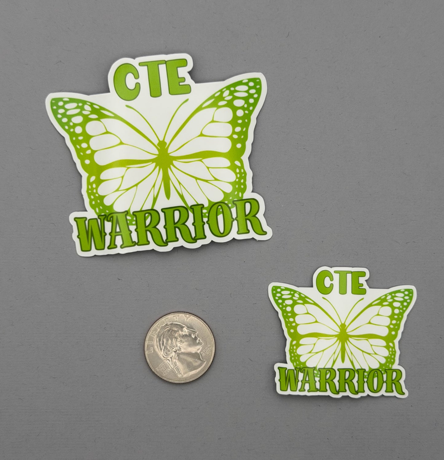 CTE Warrior Butterfly Sticker