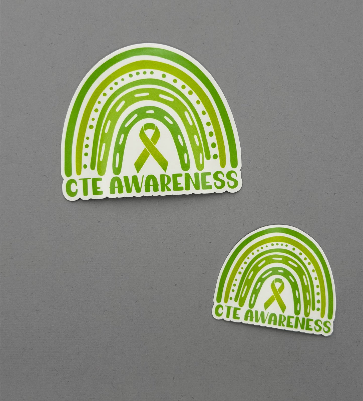 CTE Awareness Rainbow Sticker