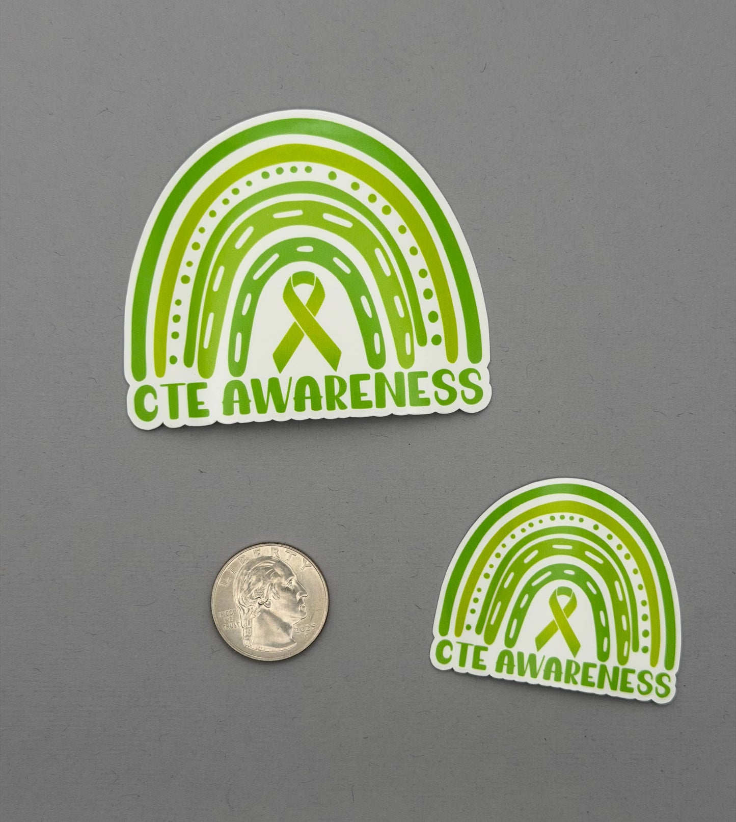 CTE Awareness Rainbow Sticker