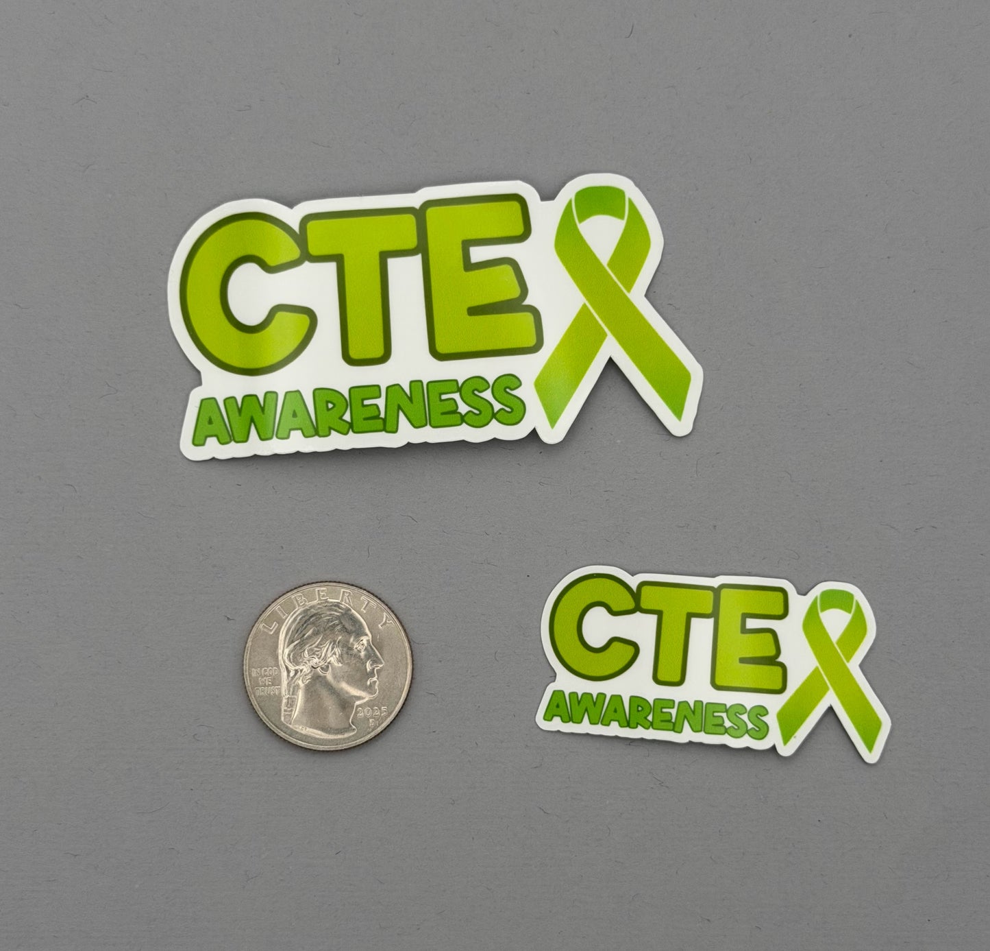 CTE Awareness with Ribbon Sticker