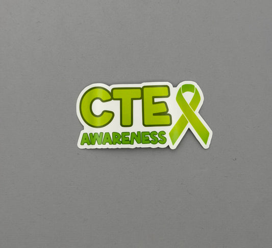 CTE Awareness with Ribbon Sticker