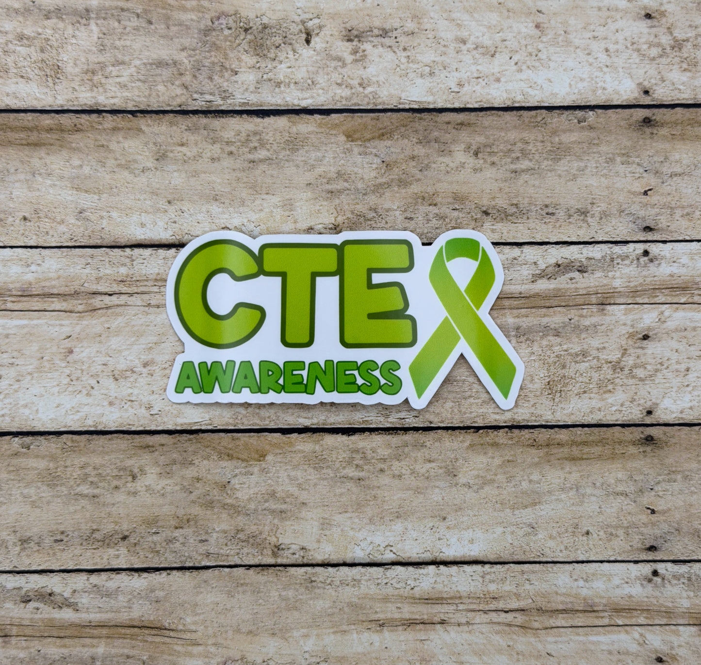 CTE Awareness with Ribbon Sticker